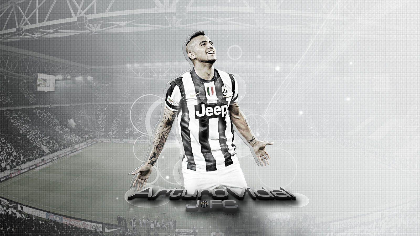 Arturo Vidal Juventus Player Desktop Wallpaper