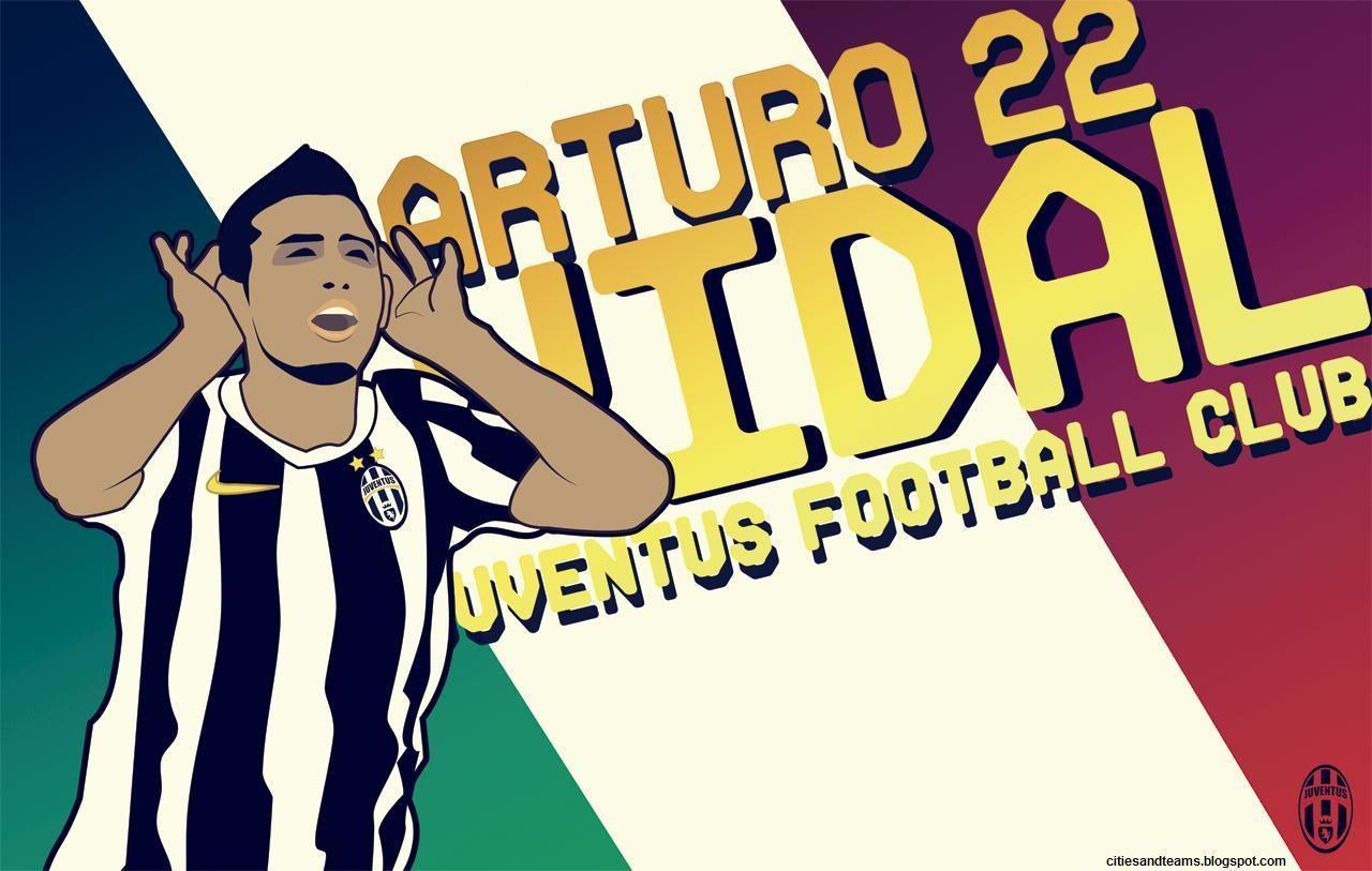 Arturo Vidal Juventus Funny Cartoon Serie A Italy HD Desktop