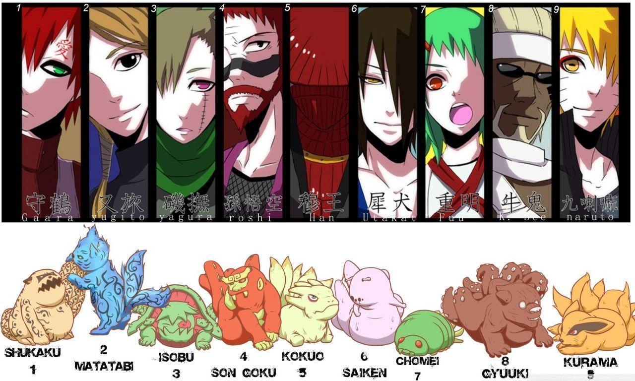 naruto all tailed beasts chibi