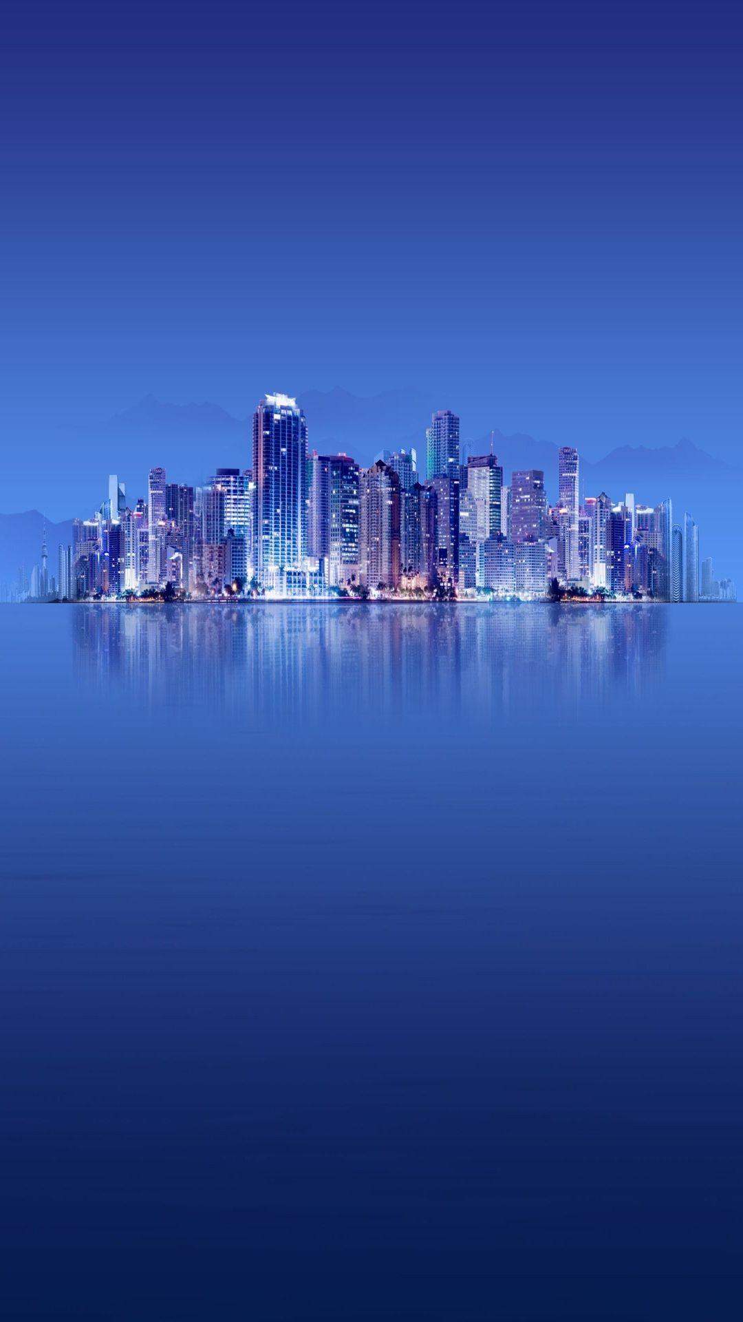 Skyscrapers Calm Sea Xiaomi Contest Winner iPhone 6 Plus HD