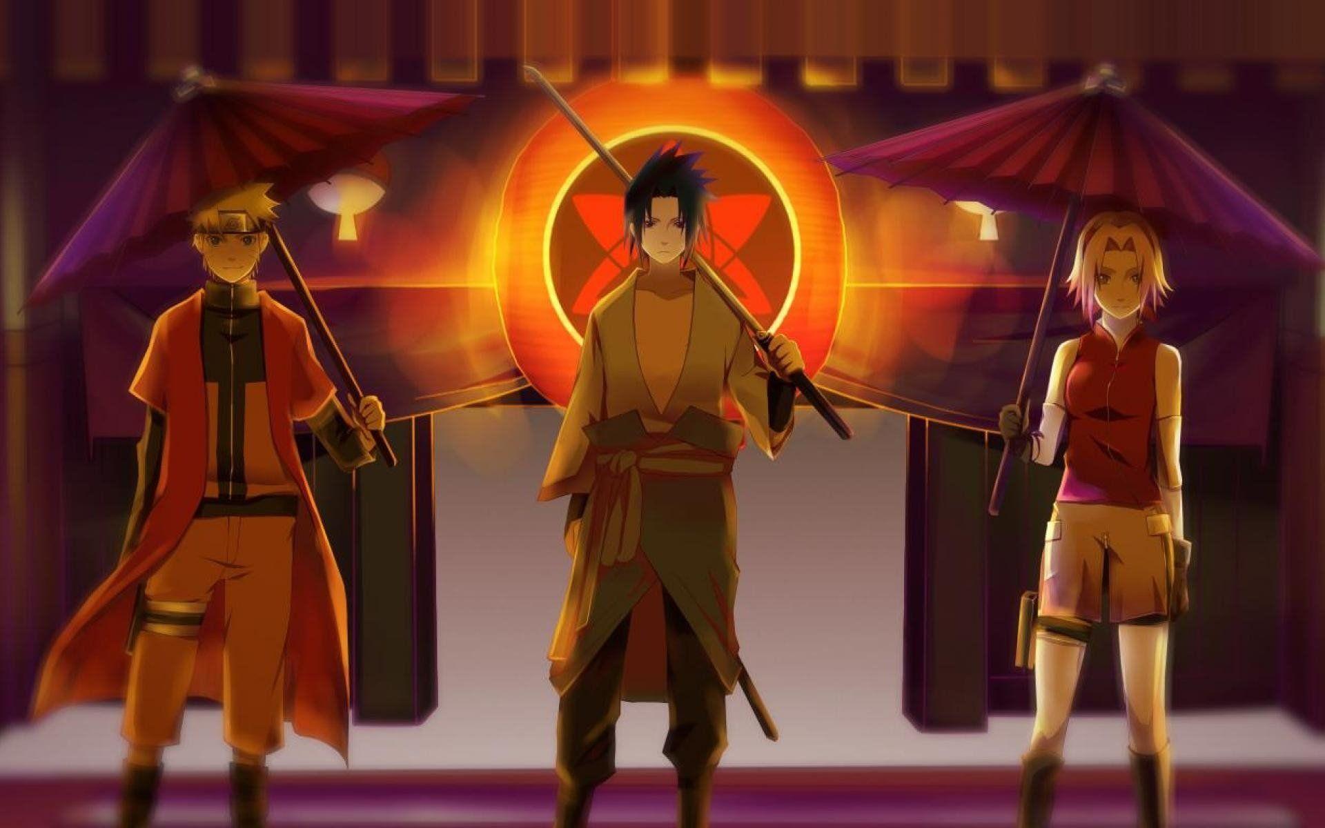 Naruto, Sasuke and Sakura Computer Wallpaper, Desktop Background