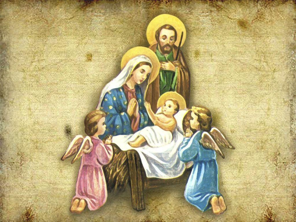 Holy Family Christmas wallpaper