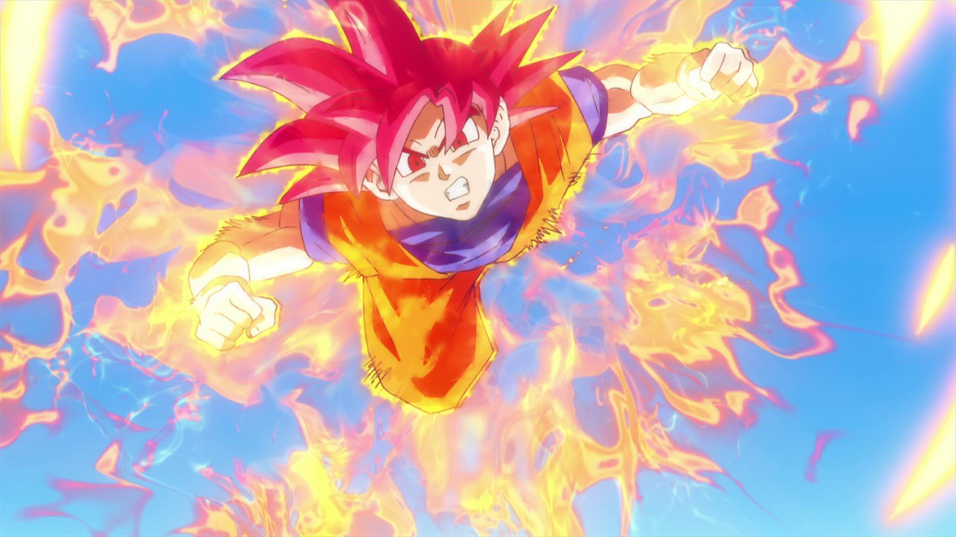 Goku Super Saiyan God 1080p Wallpapers