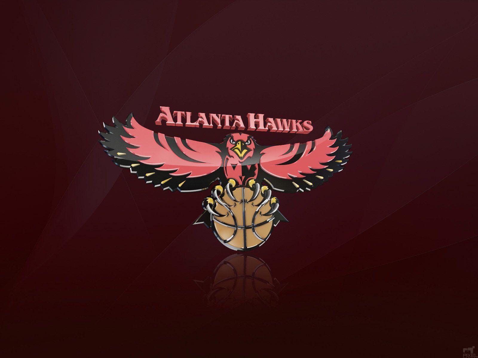 Atlanta Hawks 3D Logo Wallpaper. Basketball Wallpaper at