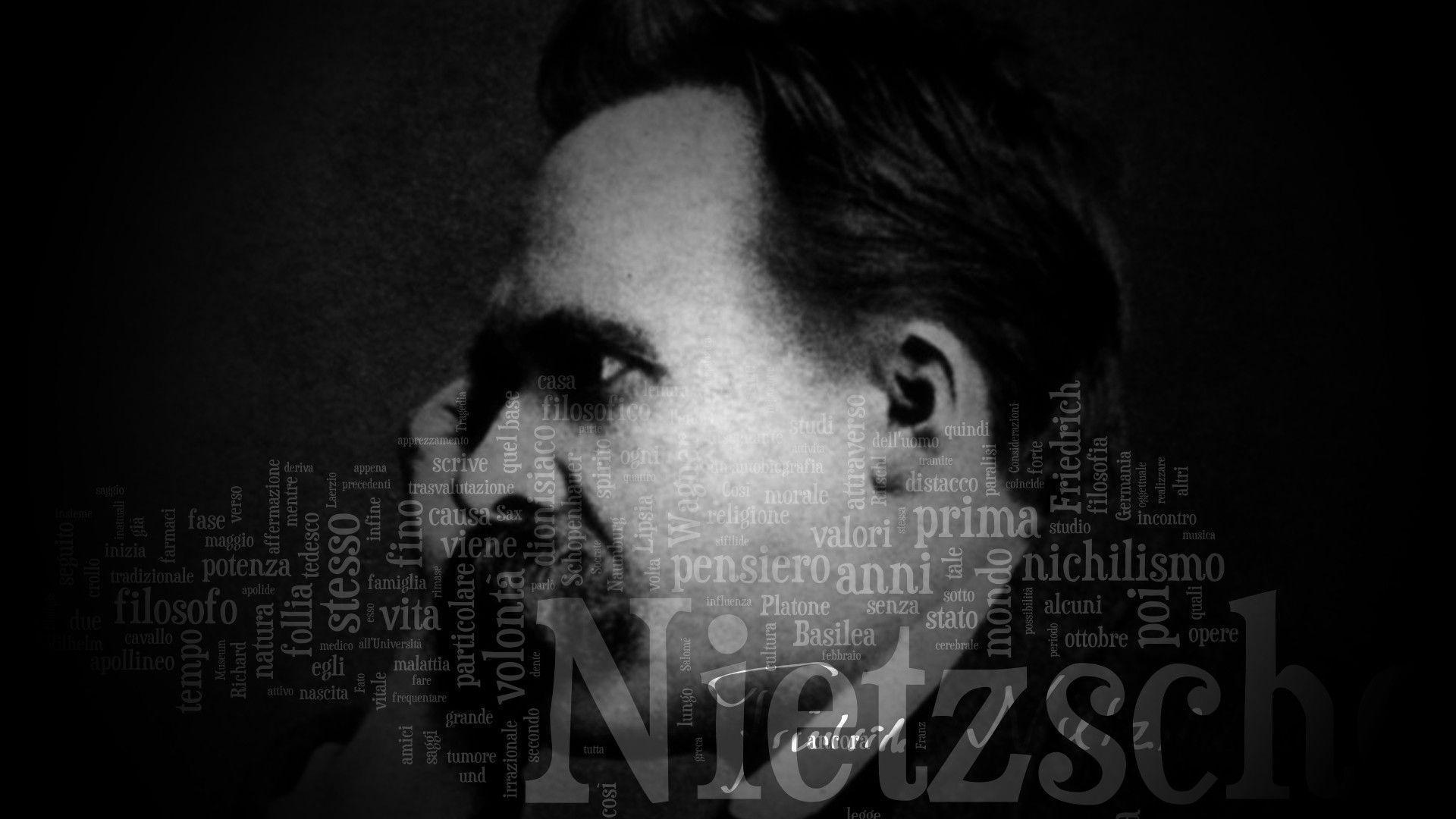 philosophy, Friedrich Nietzsche, Typography, Men Wallpaper HD