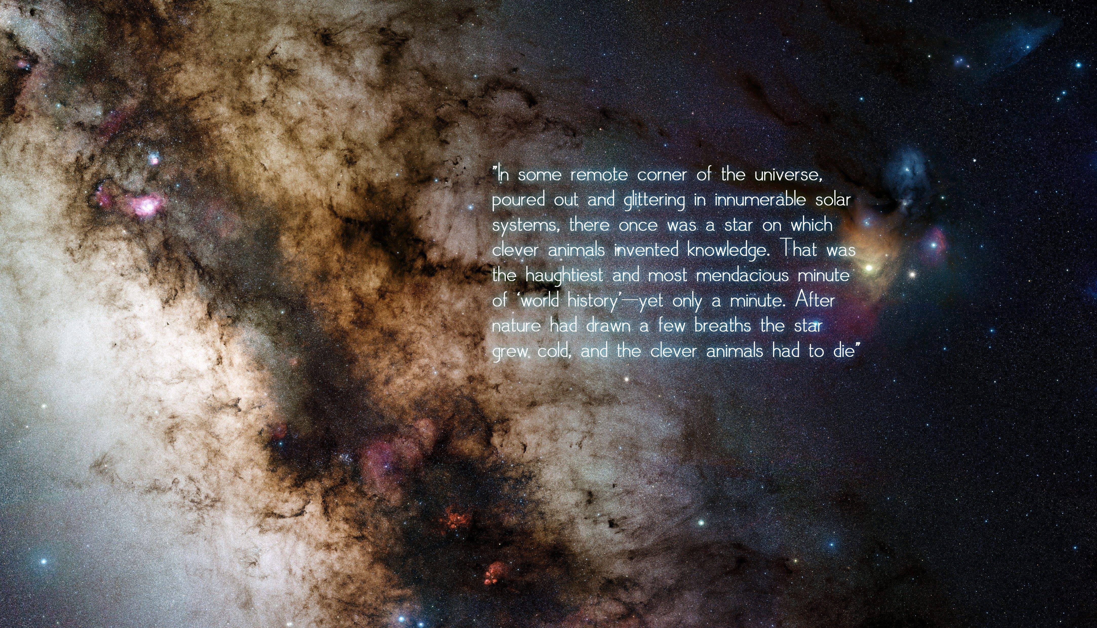 universe, Space, Stars, Quote, Friedrich Nietzsche, Philosophy