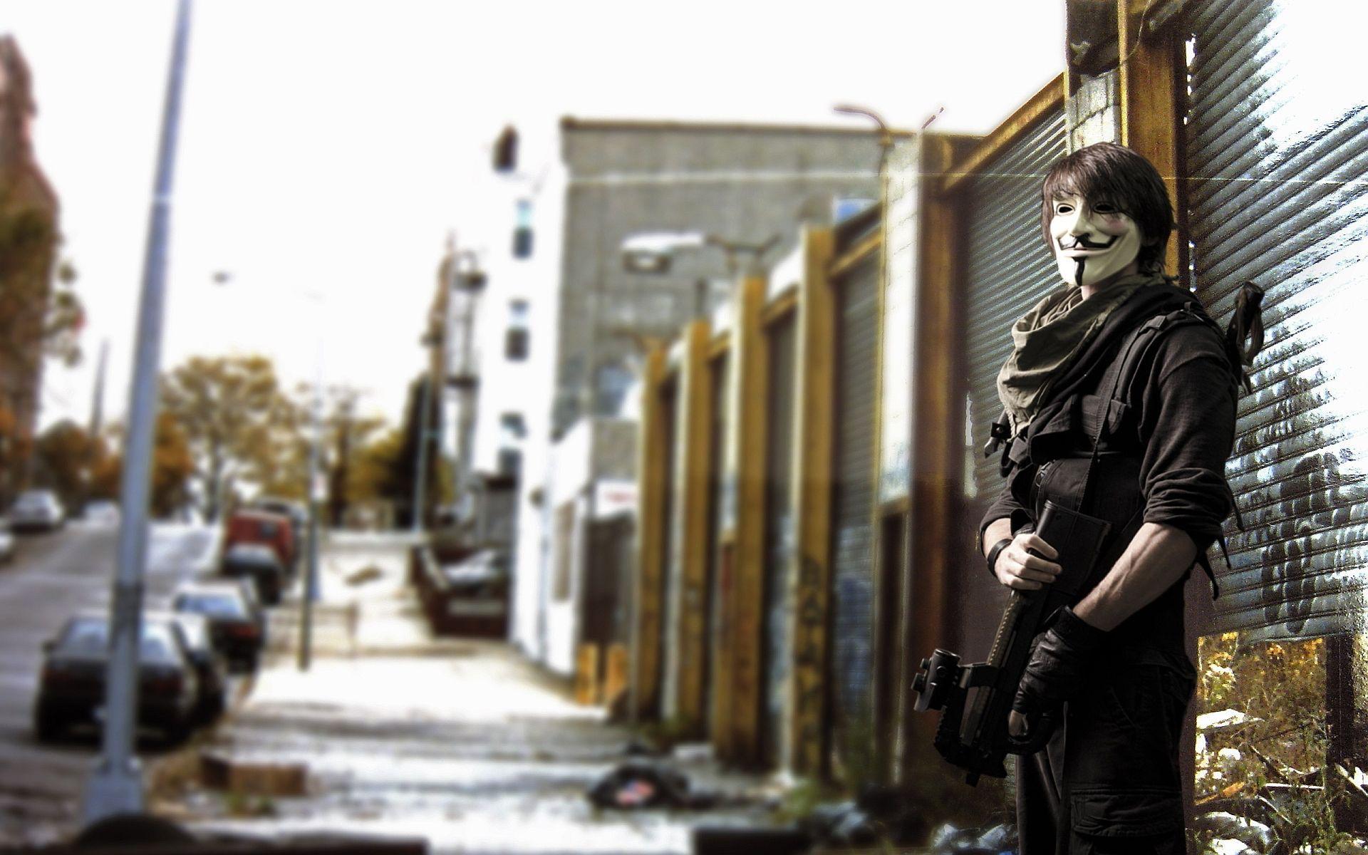 Anonymous streets Wallpaper