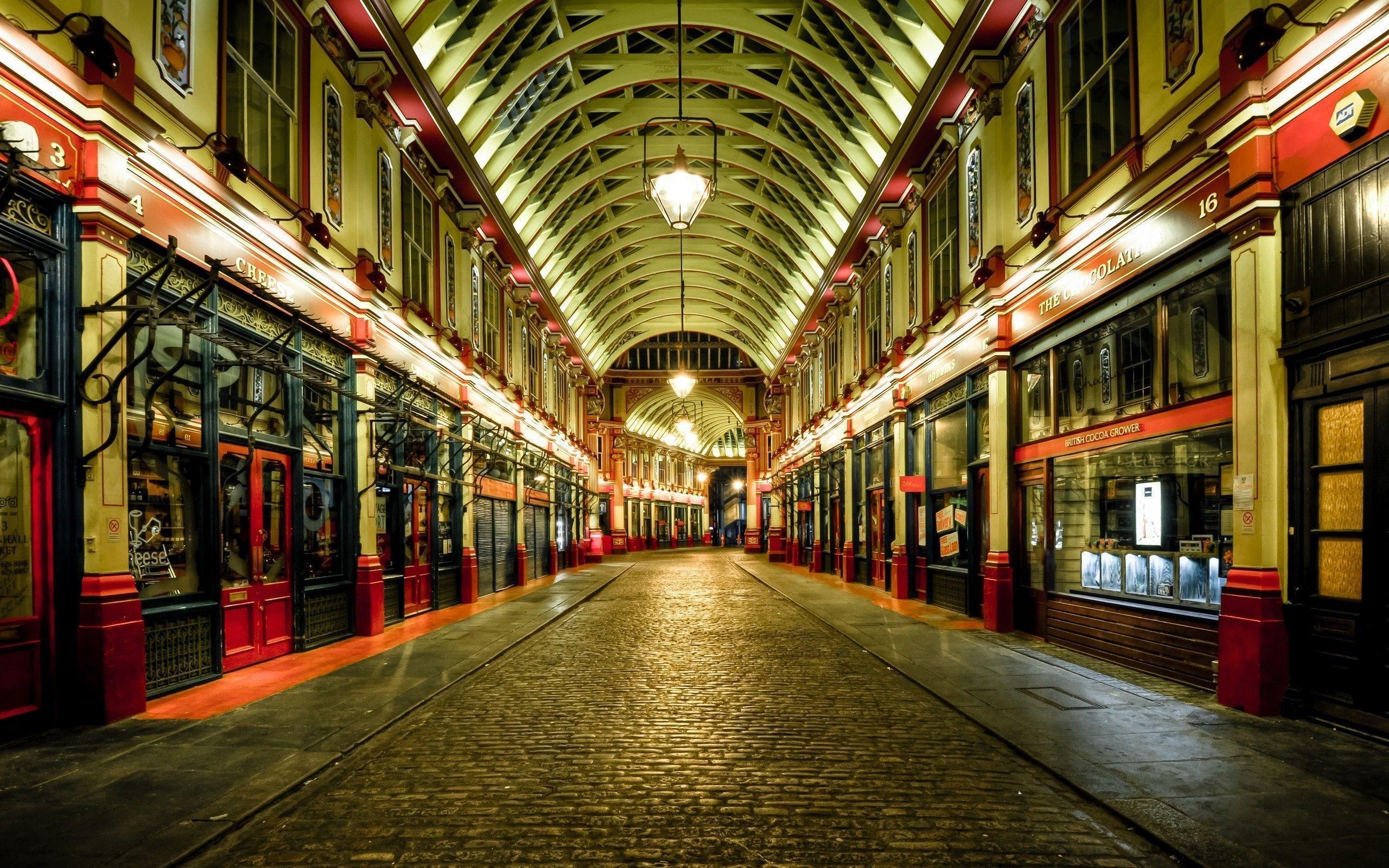 Streets of London at night wallpaper and image