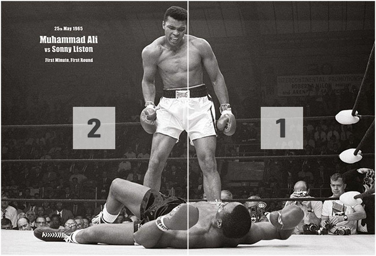 Muhammad Ali vs Liston Wall Mural