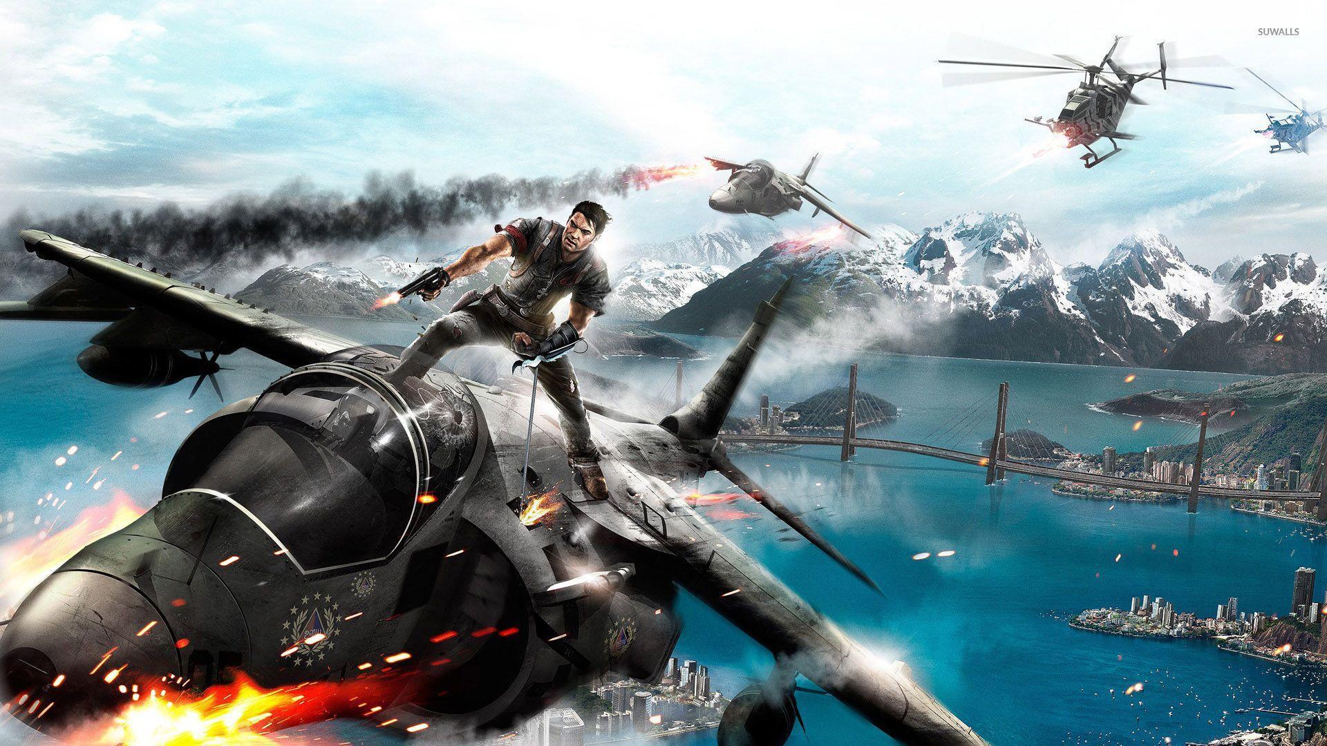 Just Cause 3 soldier on the plane wallpaper wallpaper