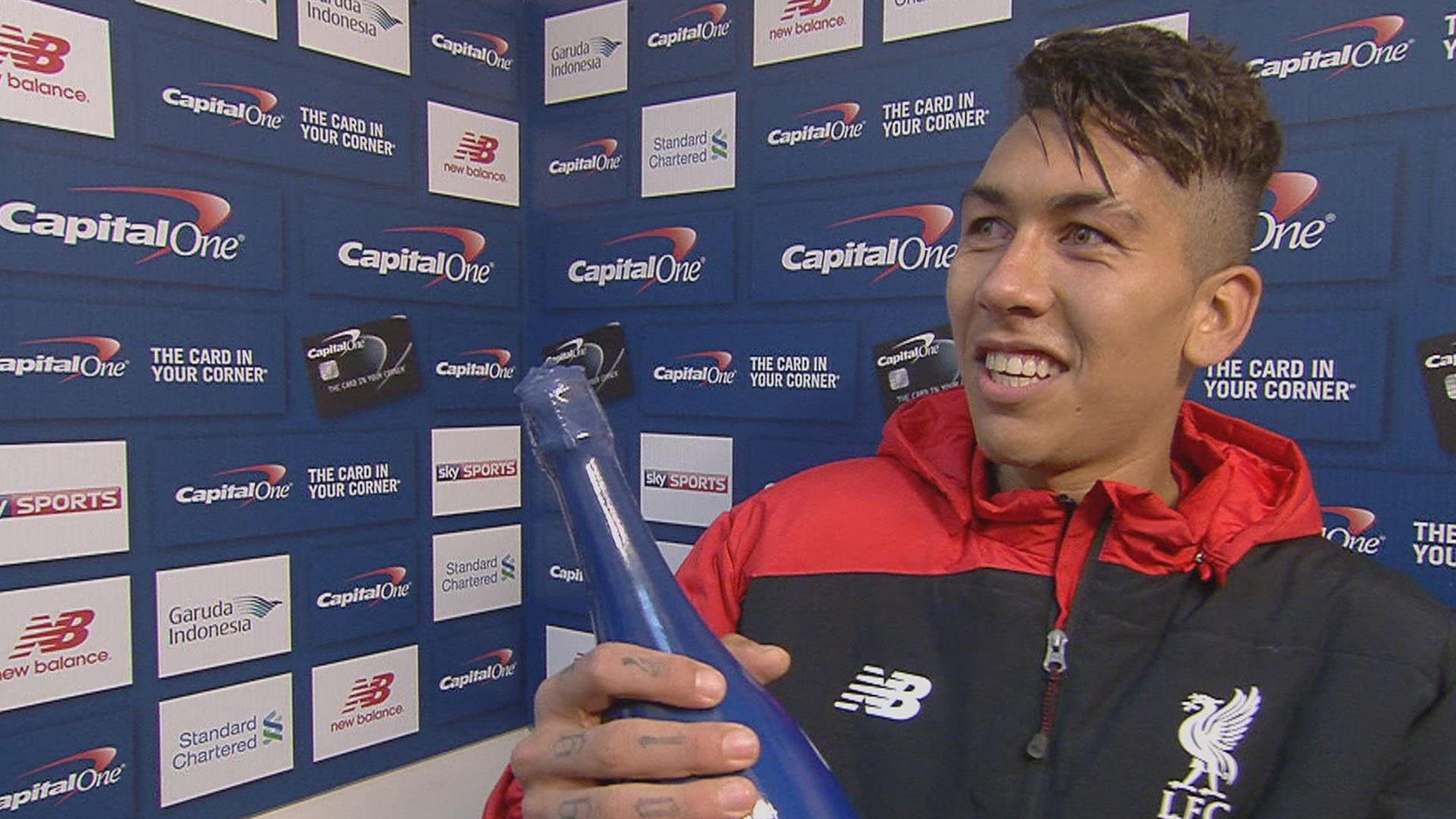 Liverpool's Roberto Firmino Cannot Believe He Gets To Keep Man Of