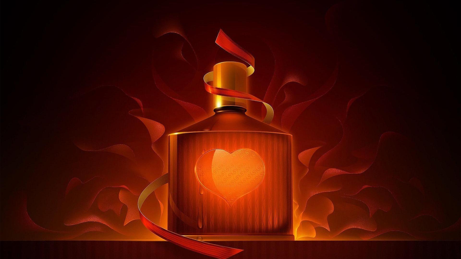 Love Digital Art Heart Perfume Love perfume HD Wallpaper, Desktop