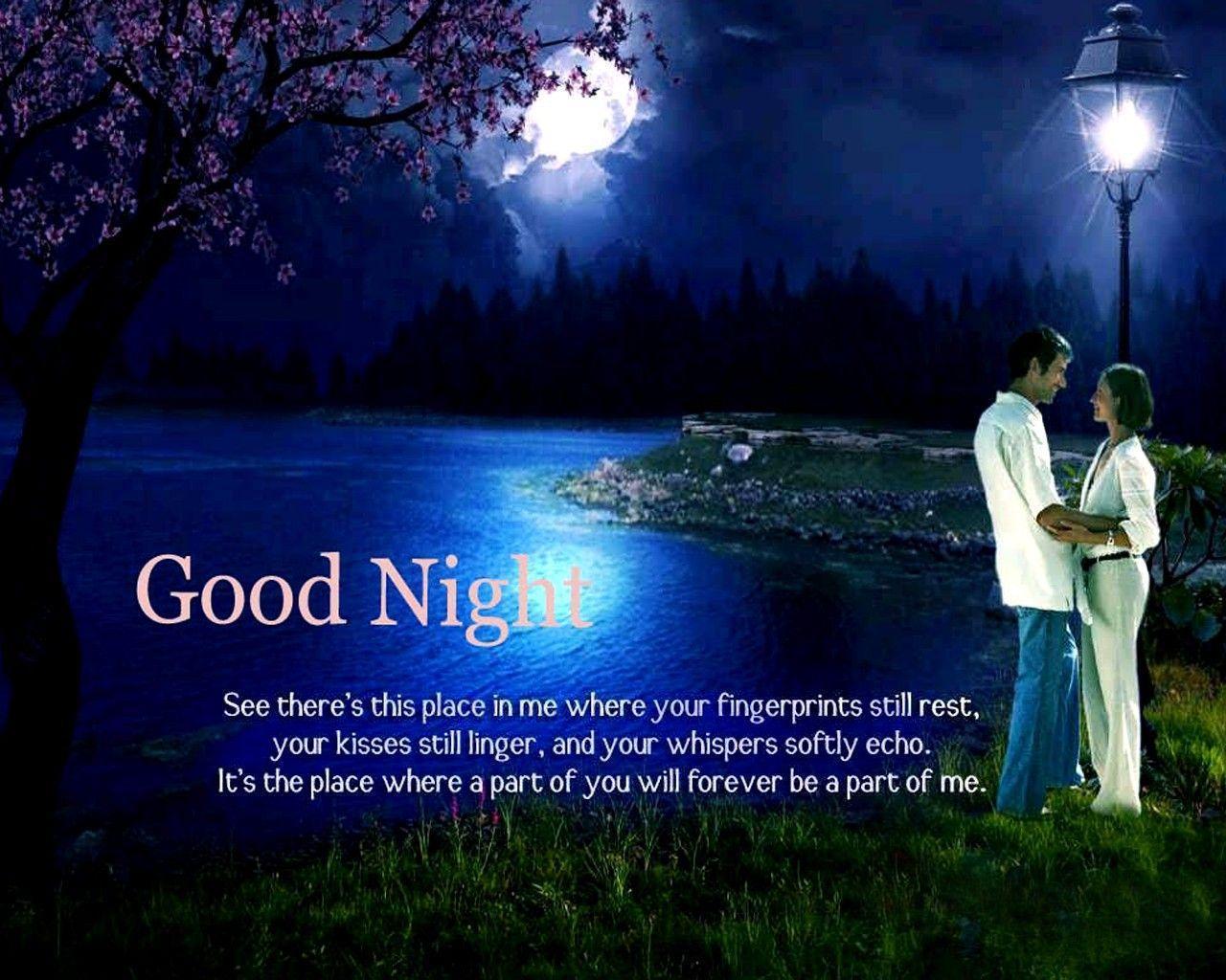 Free HD Good Night Wishes Messages Image Girlfriend Wallpaper