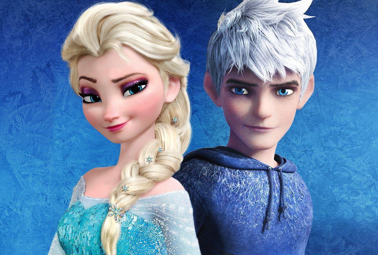 Elsa and Jack Frost Wallpaper
