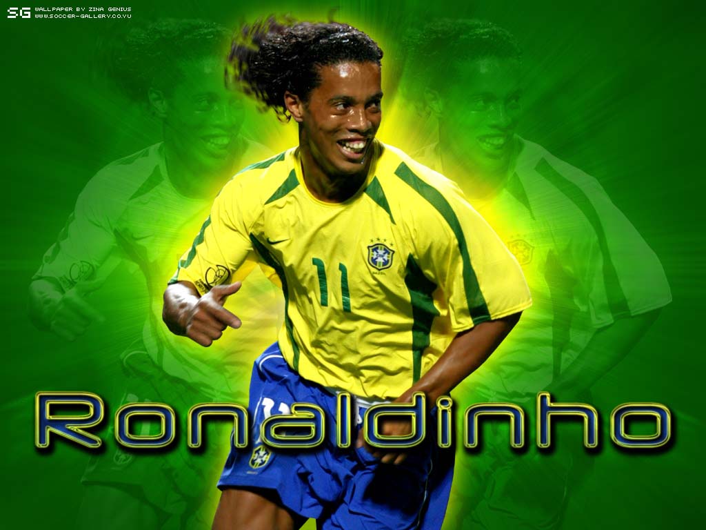Ronaldinho Gaucho, Brazil and FC Barcelona, Football Soccer