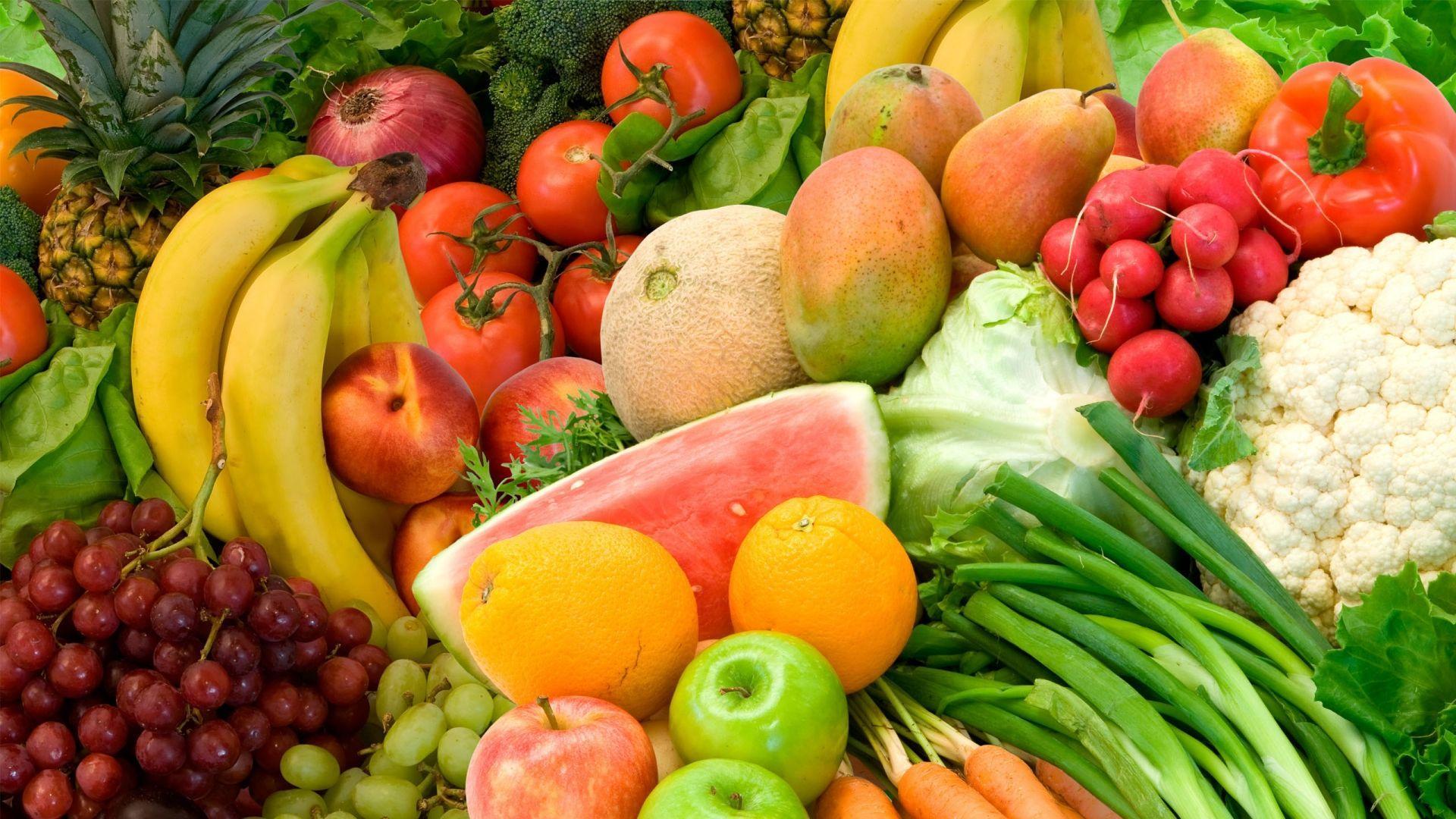 Fruit and Vegetable Wallpaper