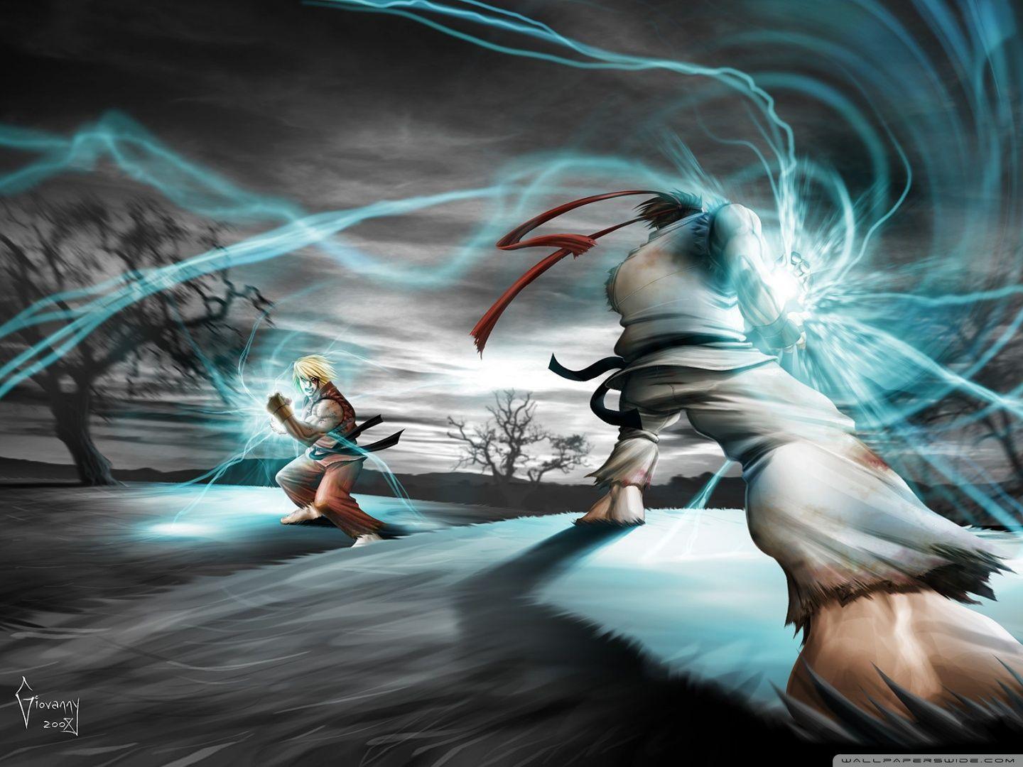 Street Fighter Ryu vs Ken ❤ 4K HD Desktop Wallpaper for 4K Ultra HD