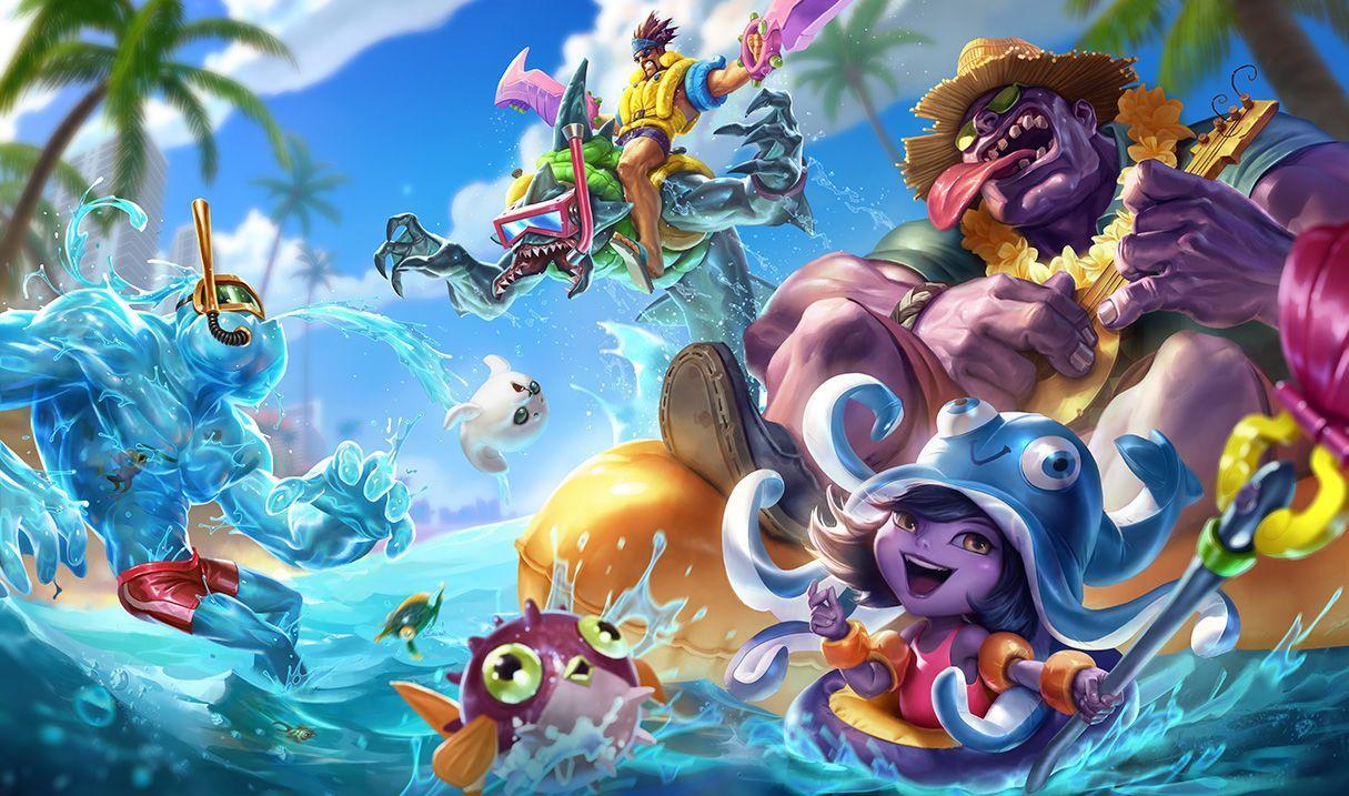Pool Party Skins (2015) of Legends Wallpaper