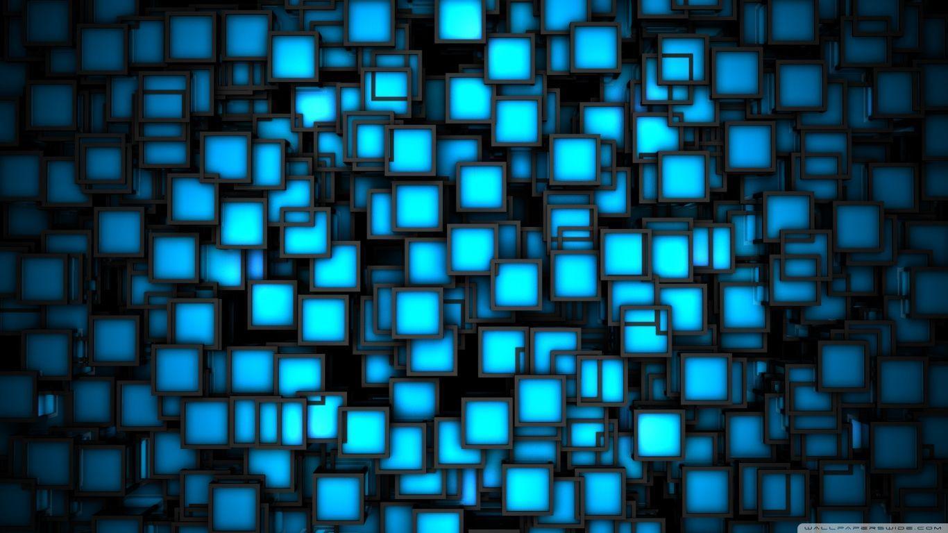 Neon Cubes HD desktop wallpaper, Widescreen, High Definition