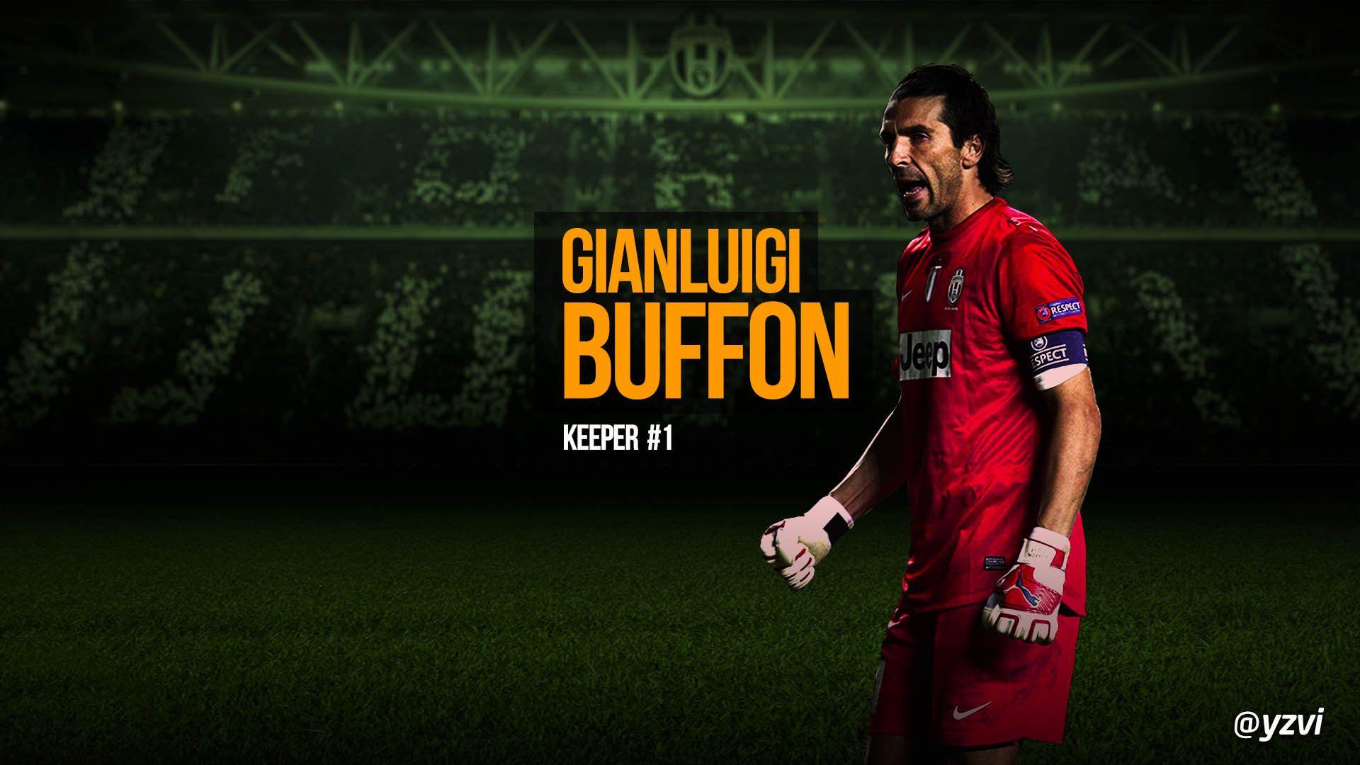 The goalkeeper of Juventus Gianluigi Buffon is like a wall