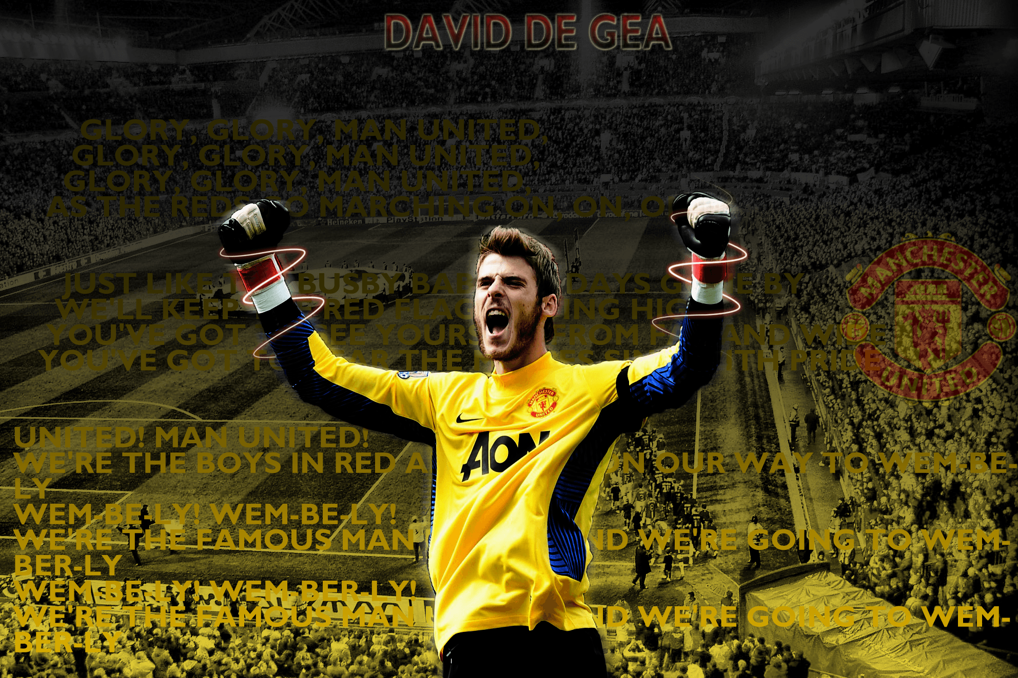 The best goalkeeper of Manchester United David De Gea wallpaper