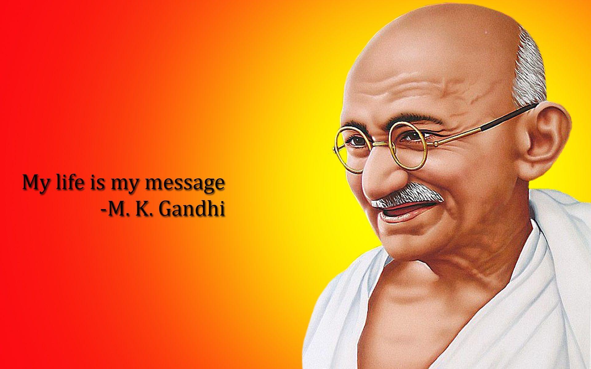 Mahatma Gandhi. Beautiful HD wallpaper