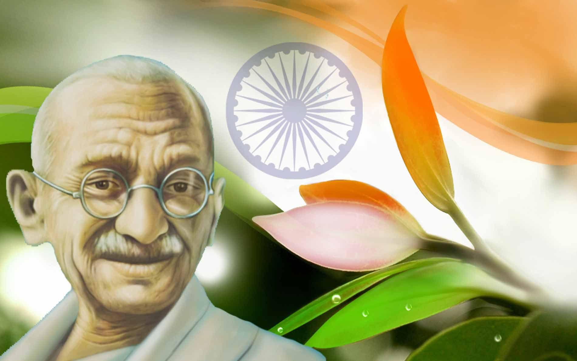Happy Gandhi Jayanthi Image, Quotes by Father of Nation [Mohandas
