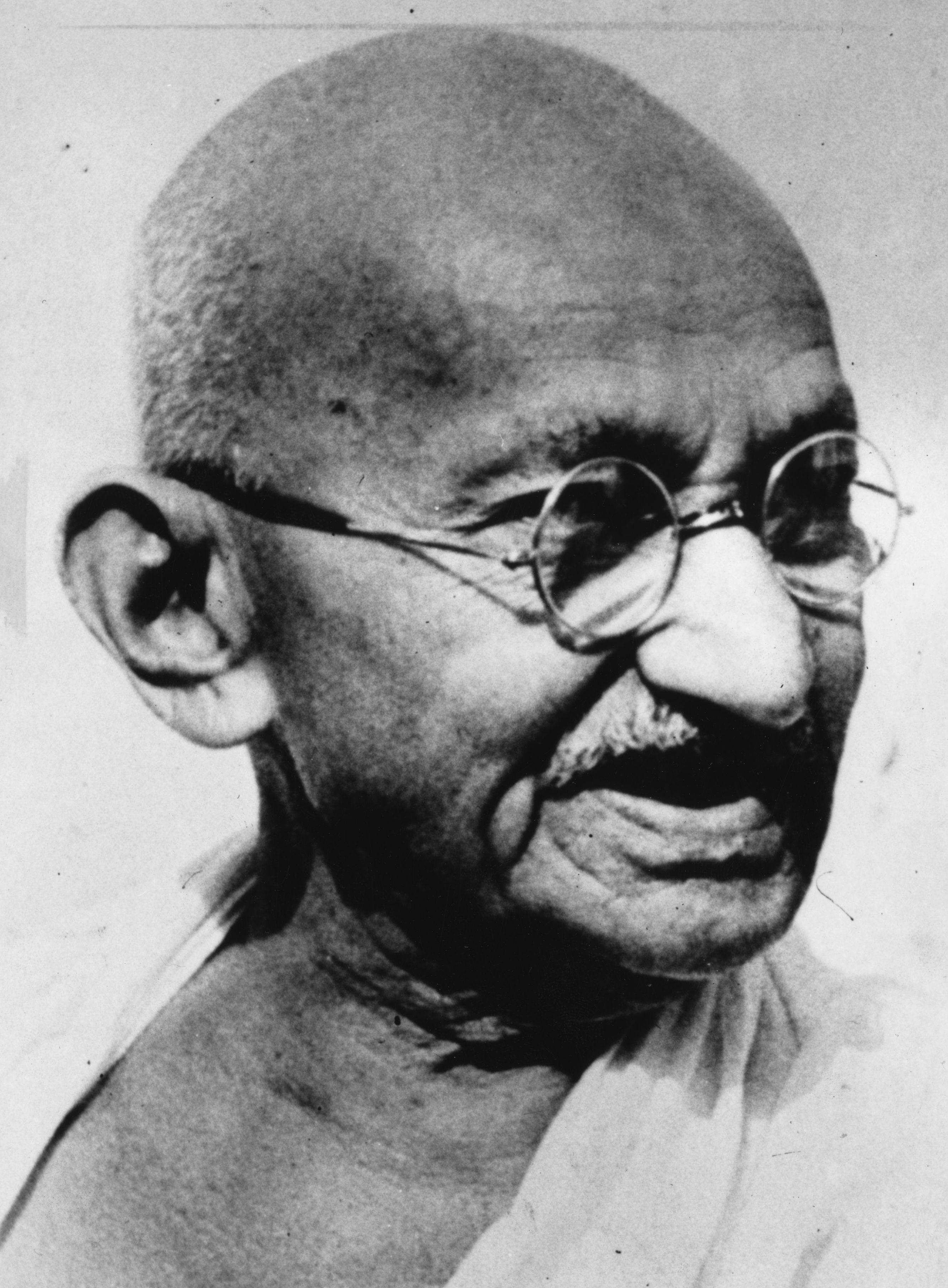 iconical gandhi color photo