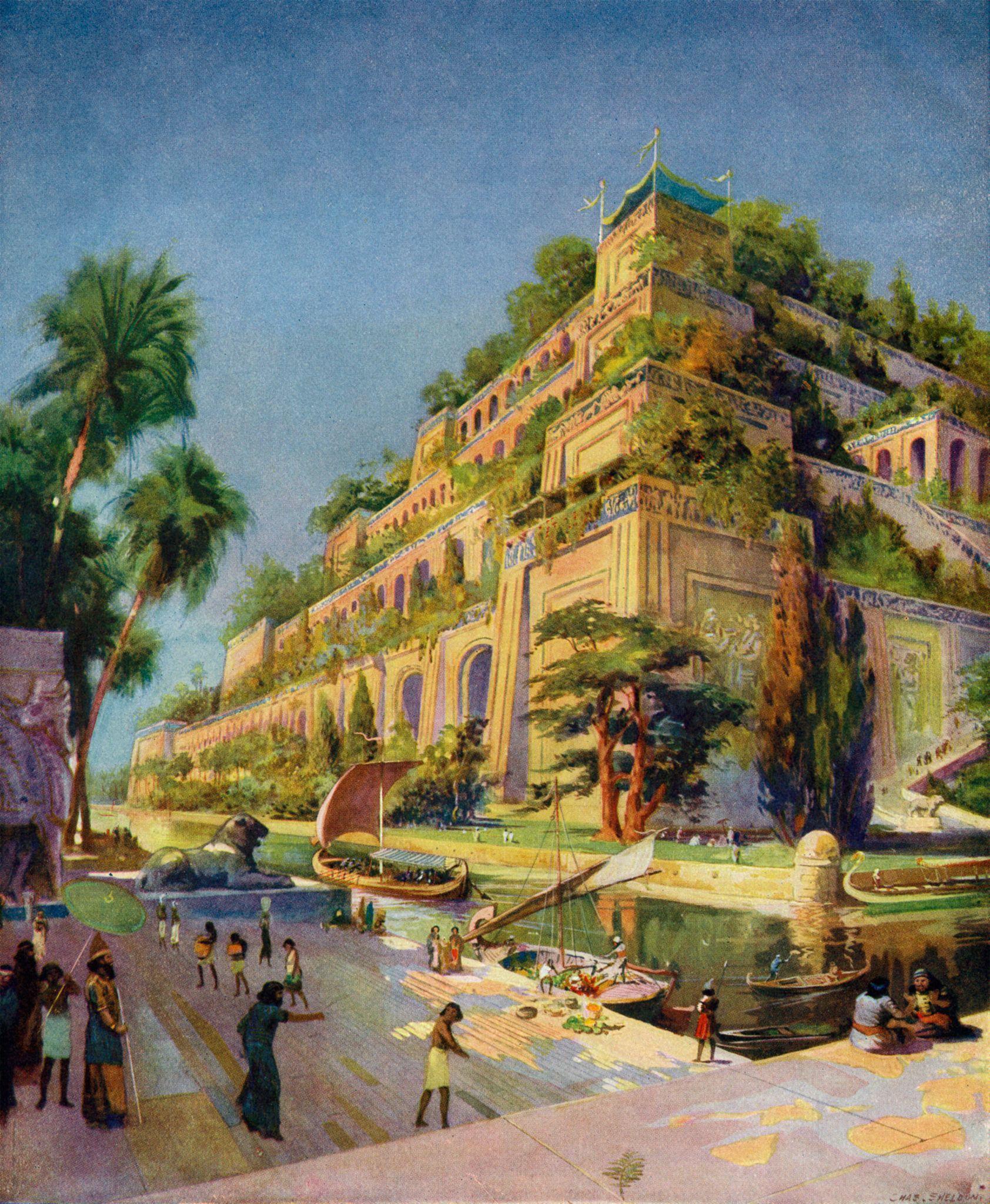 The Hanging Gardens Of Babylon Wallpapers Wallpaper Cave