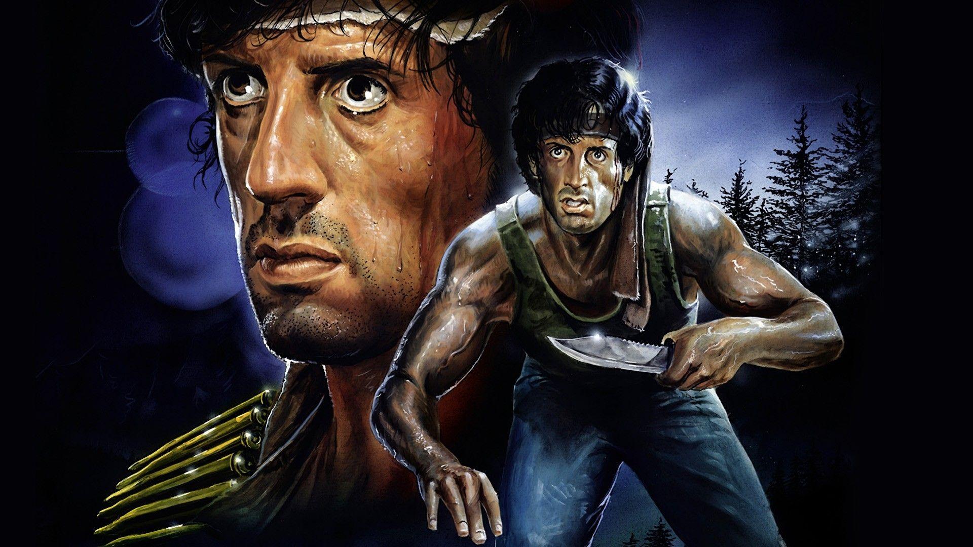 Wallpaper Rambo Sylvester Stallone Warriors Knife Movies download
