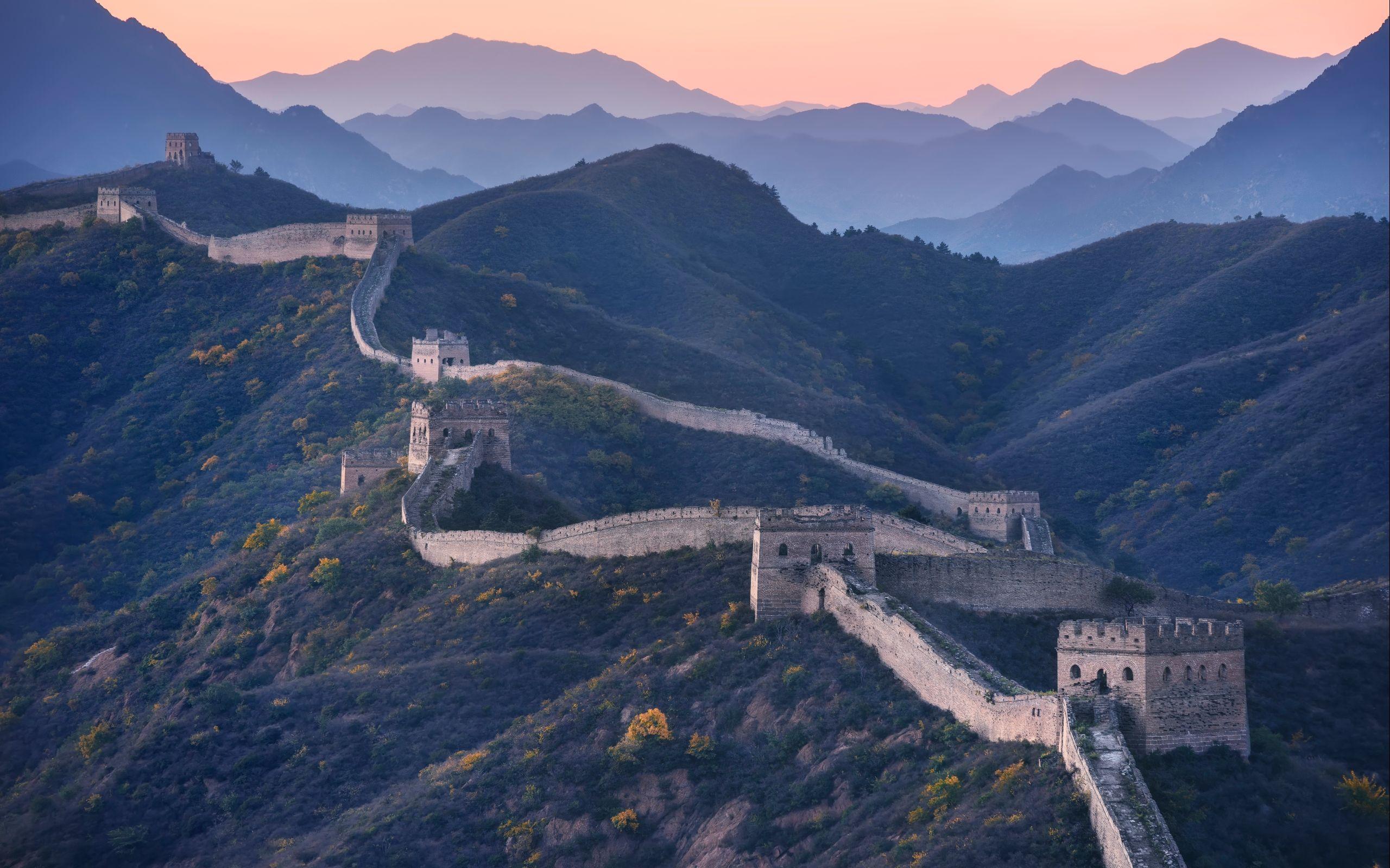 Great Wall Of China Monuments Full HD Beauteous Wallpaper Free