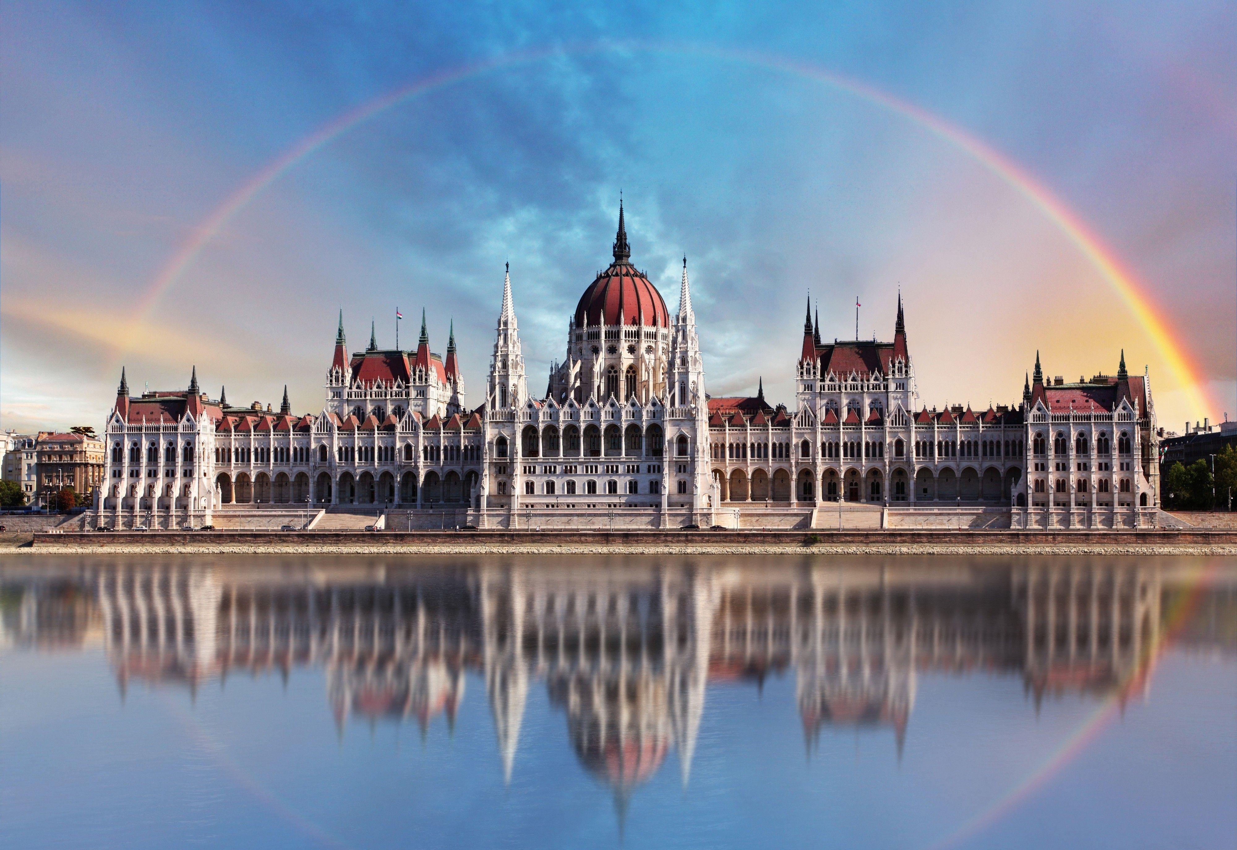 Hungarian Parliament Building HD Wallpaper. Background