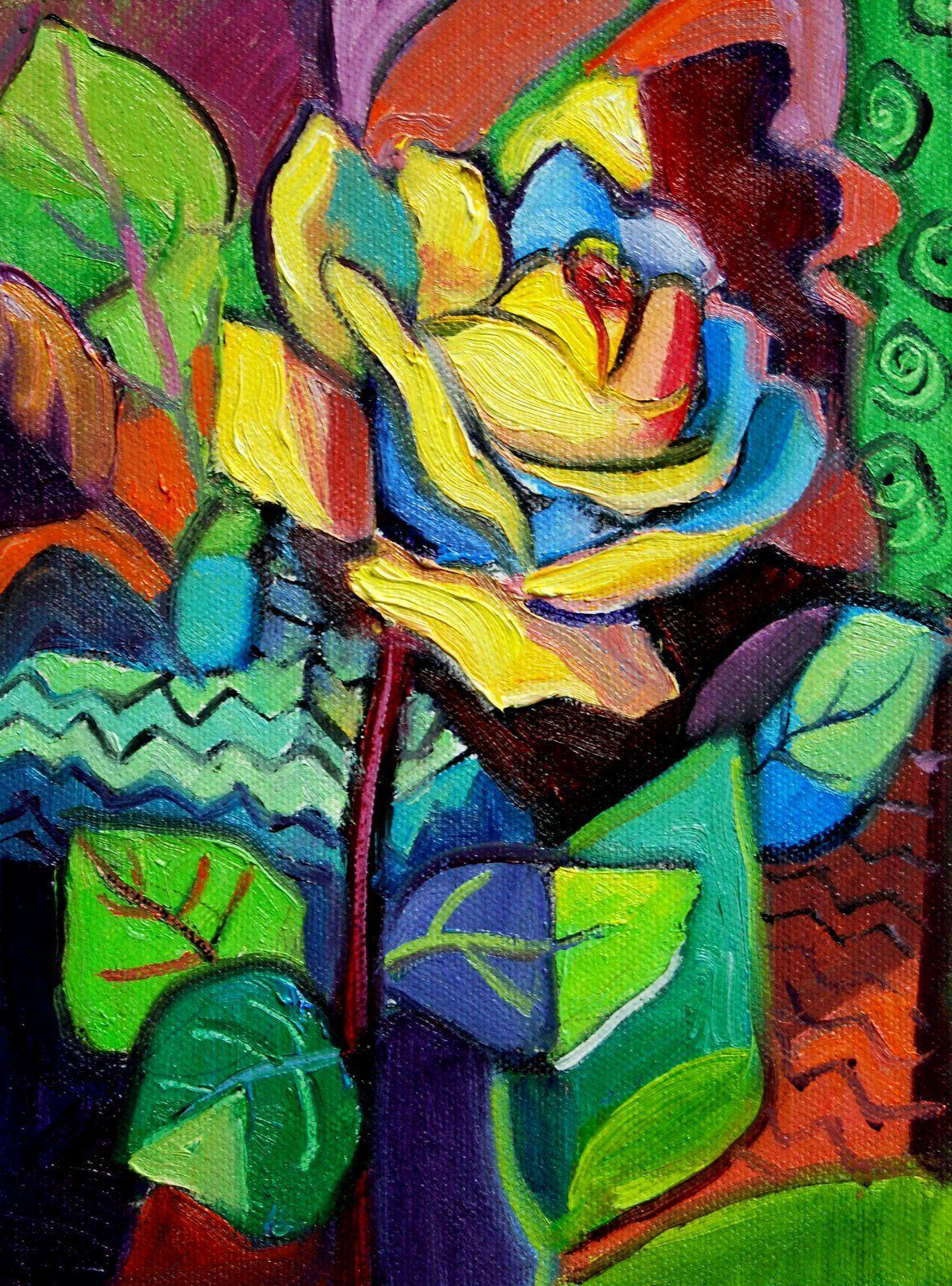 picasso zoeken. painting abstract flowers