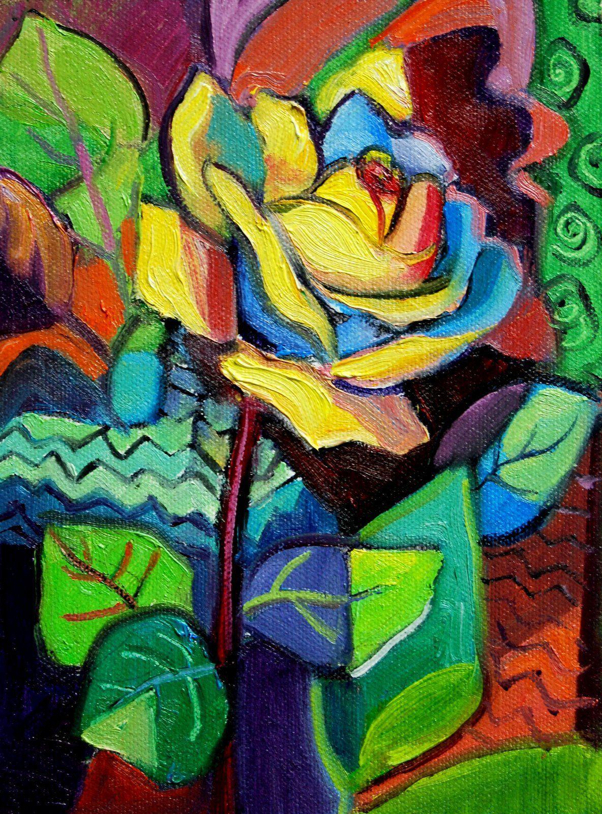 picasso zoeken. painting abstract flowers