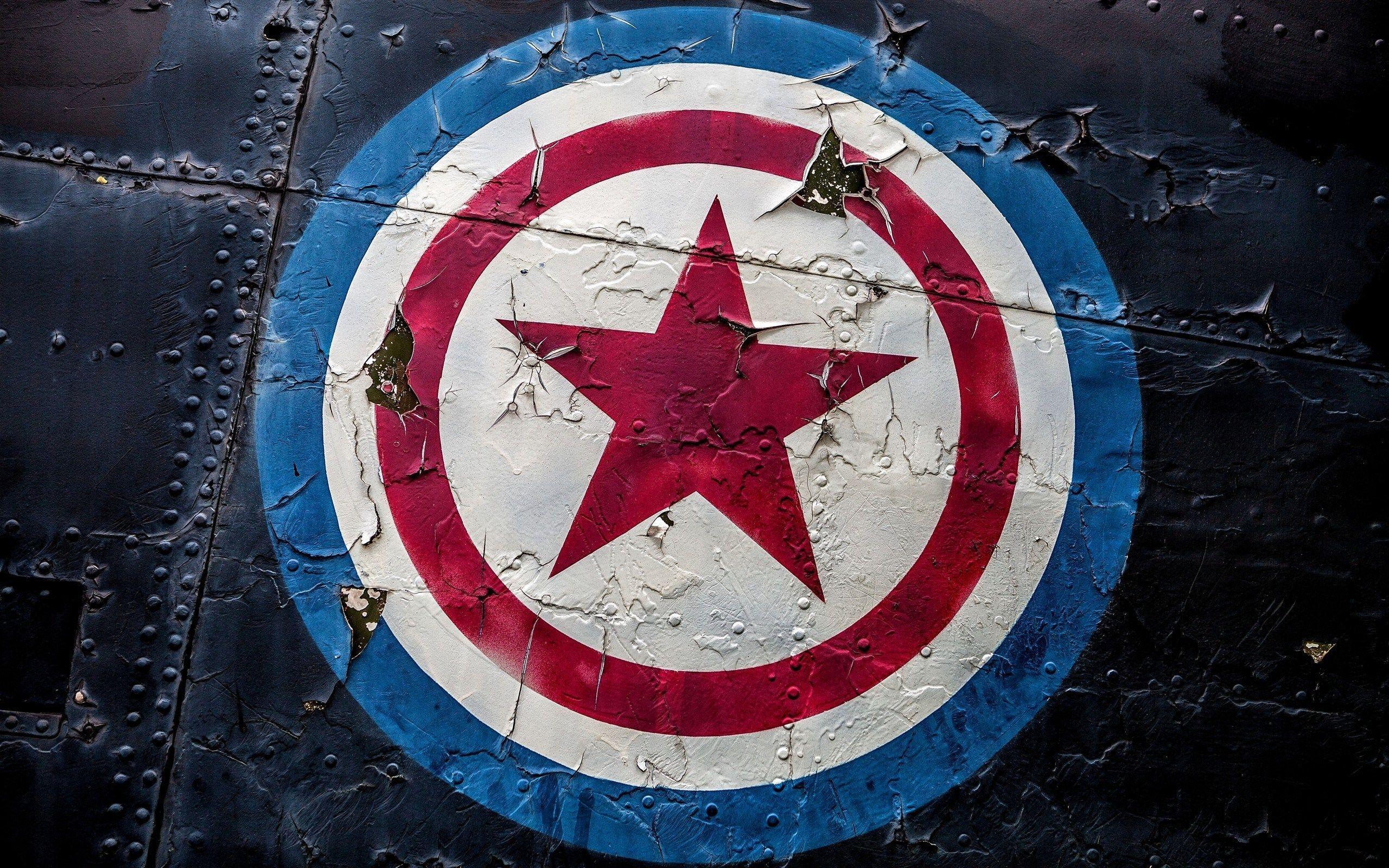 Captain America Shield Logo Art wallpapers