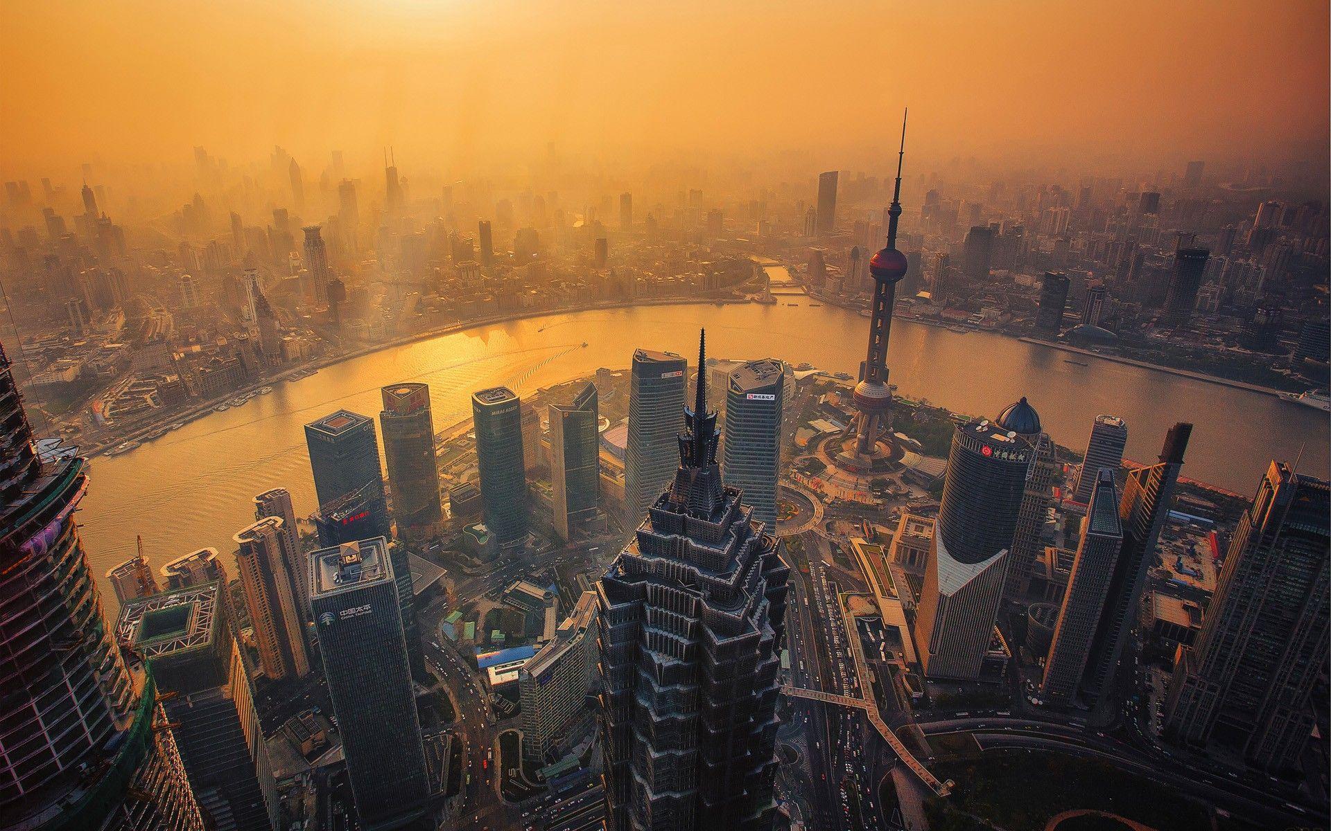 Shanghai skyline Wallpaper