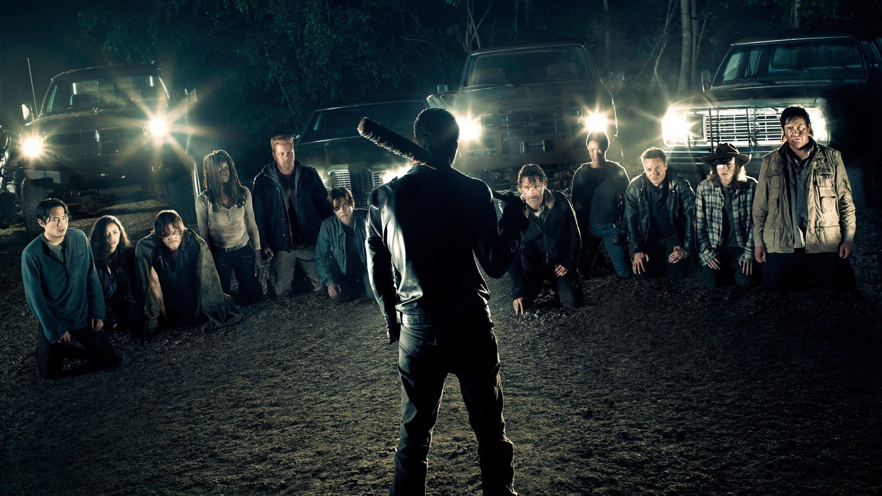 Negan, Rick Grimes, Daryl Dixon, Jeffrey Dean Morgan, Glenn Rhee and Michonne (The Walking Dead) HD Wallpaper