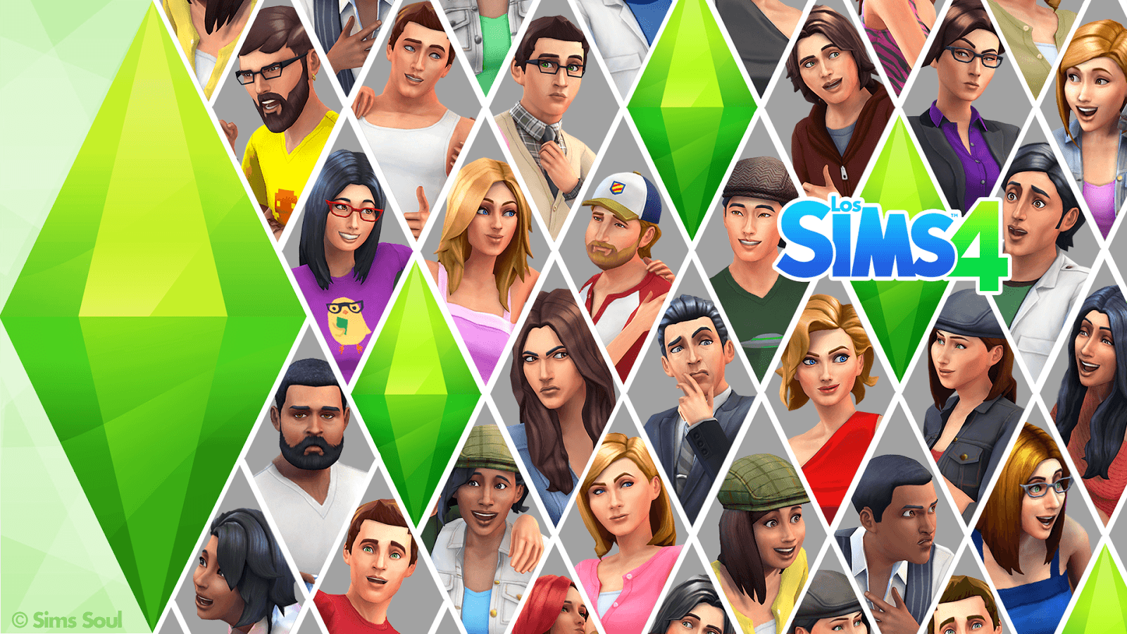 Wallpaper  SimPlistic Sims 4