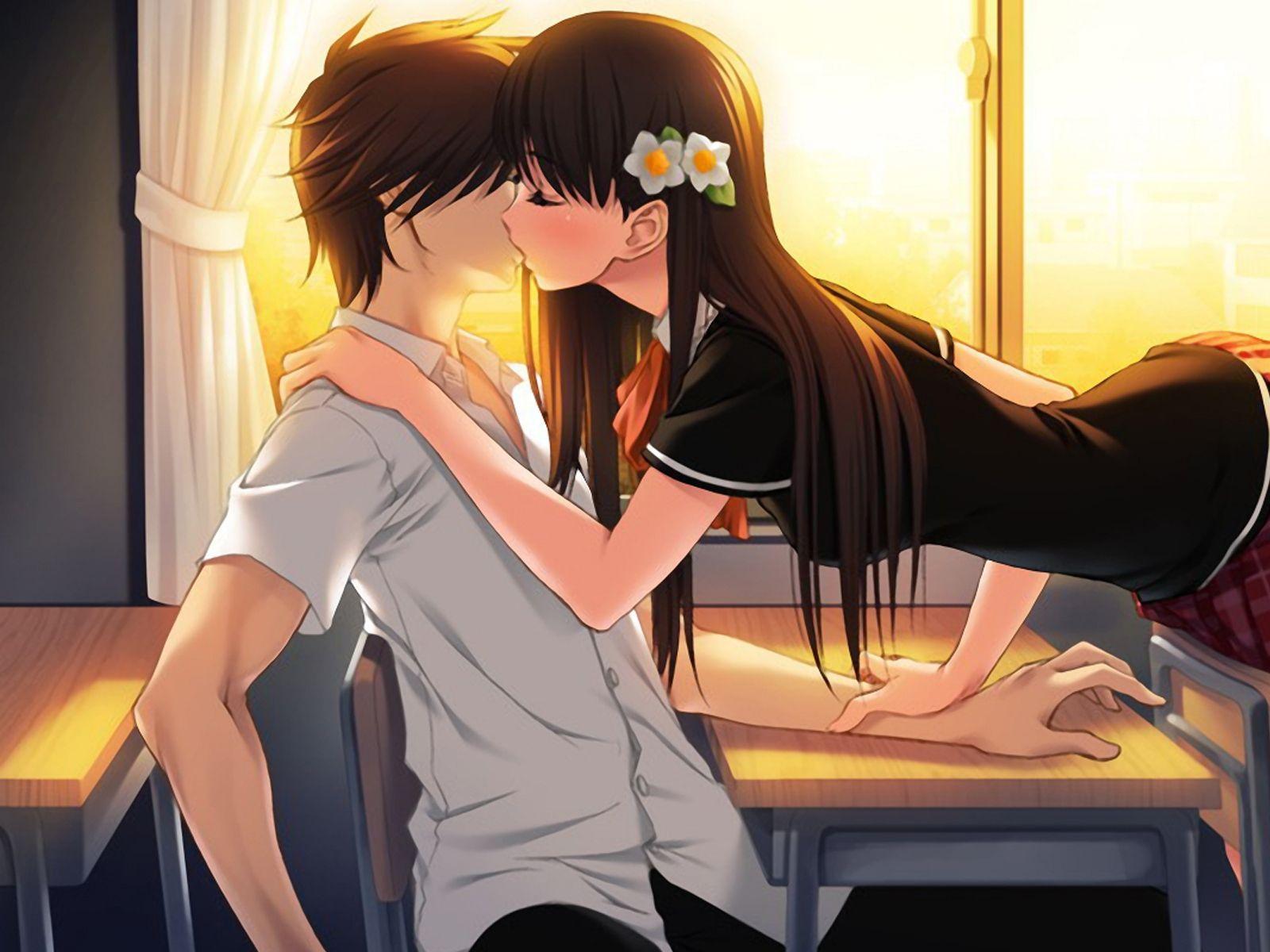 Best 68 Wallpapers of Romantic Boy and Girl in Love , Kiss,hug 