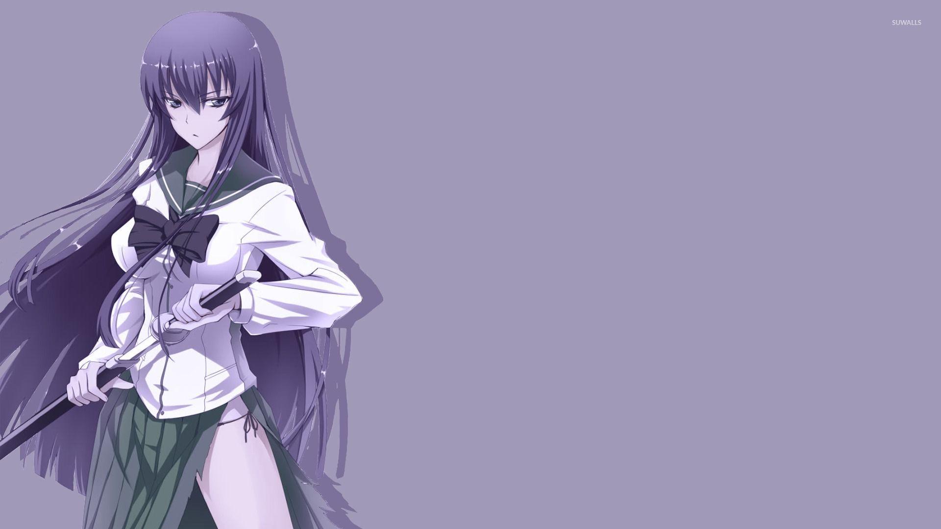 Busujima Saeko in Highschool of the Dead wallpaper