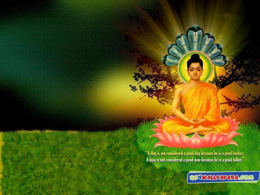 3D Wallpaper Gautam Buddha