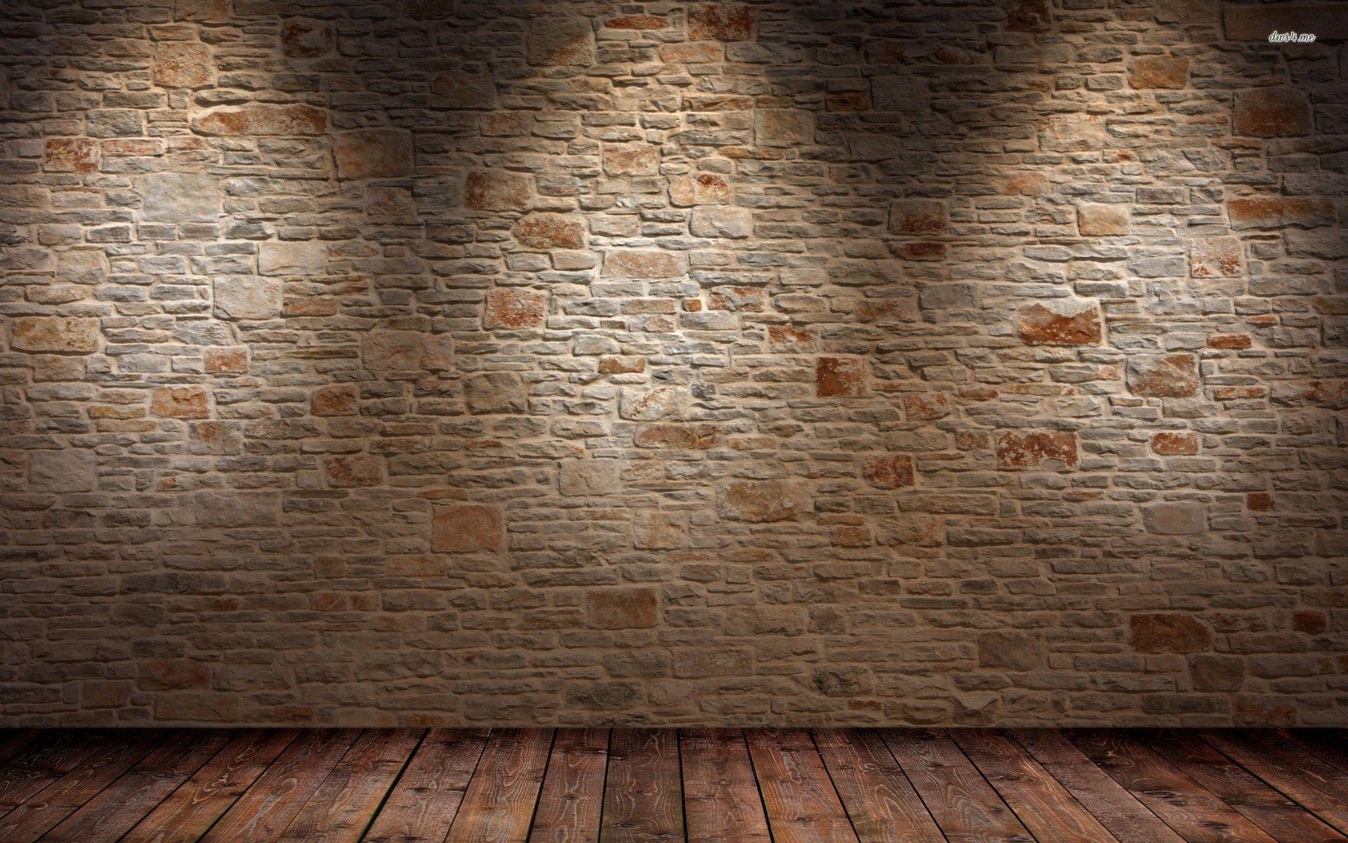 Brick wall and wood floor HD wallpaper. Abstract Desktop