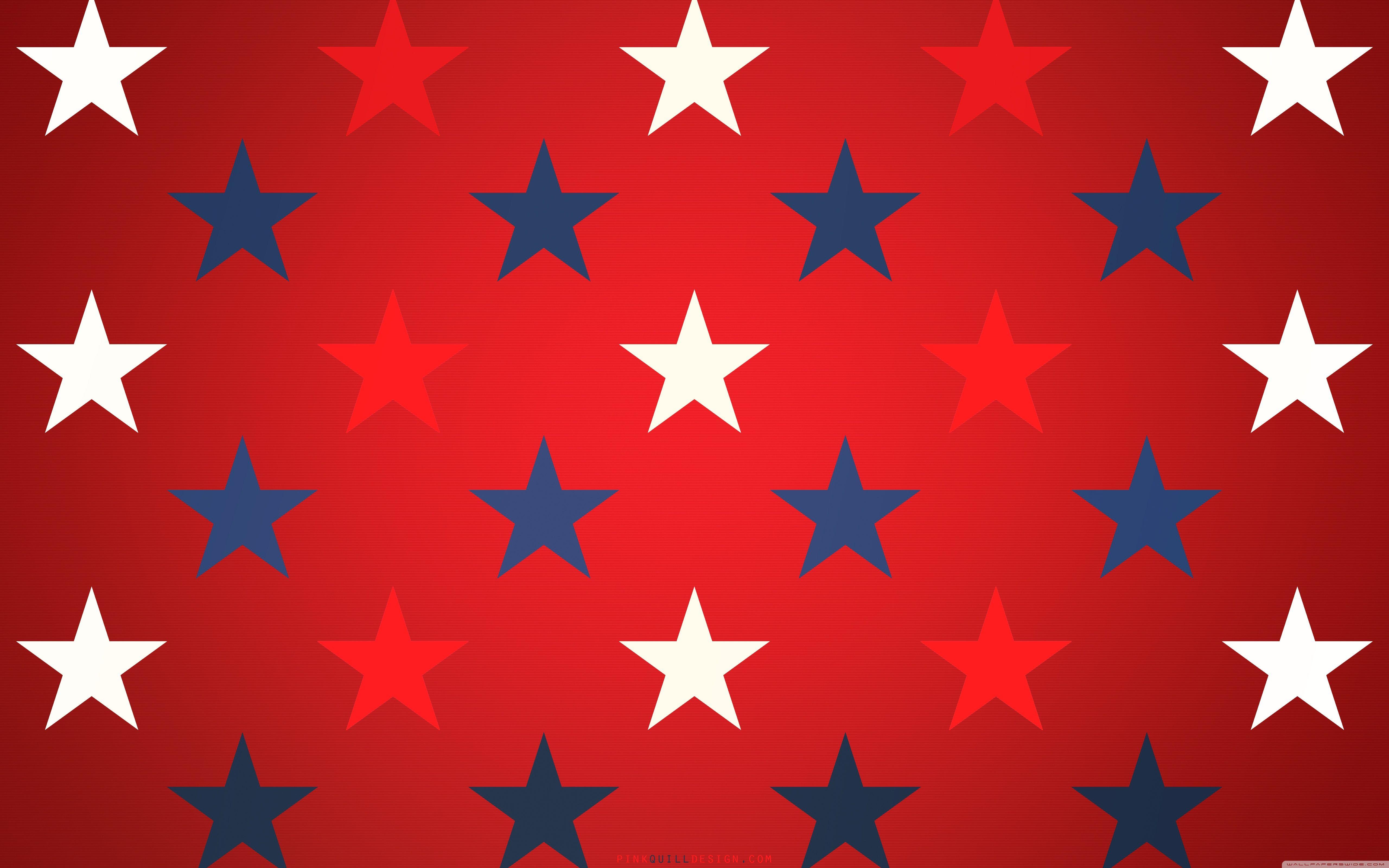 Blue, Red And White Stars HD desktop wallpapers : High Definition