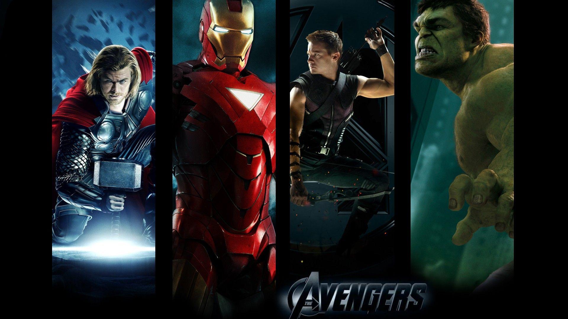 Download 1920x1080 Hulk (comic character) Iron Man Thor Hawkeye