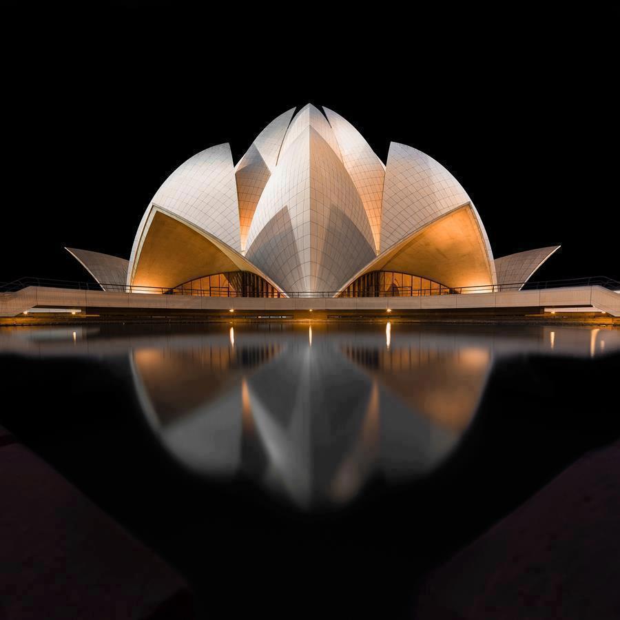 Download Lotus Temple in New Delhi, India Wallpapers HD FREE