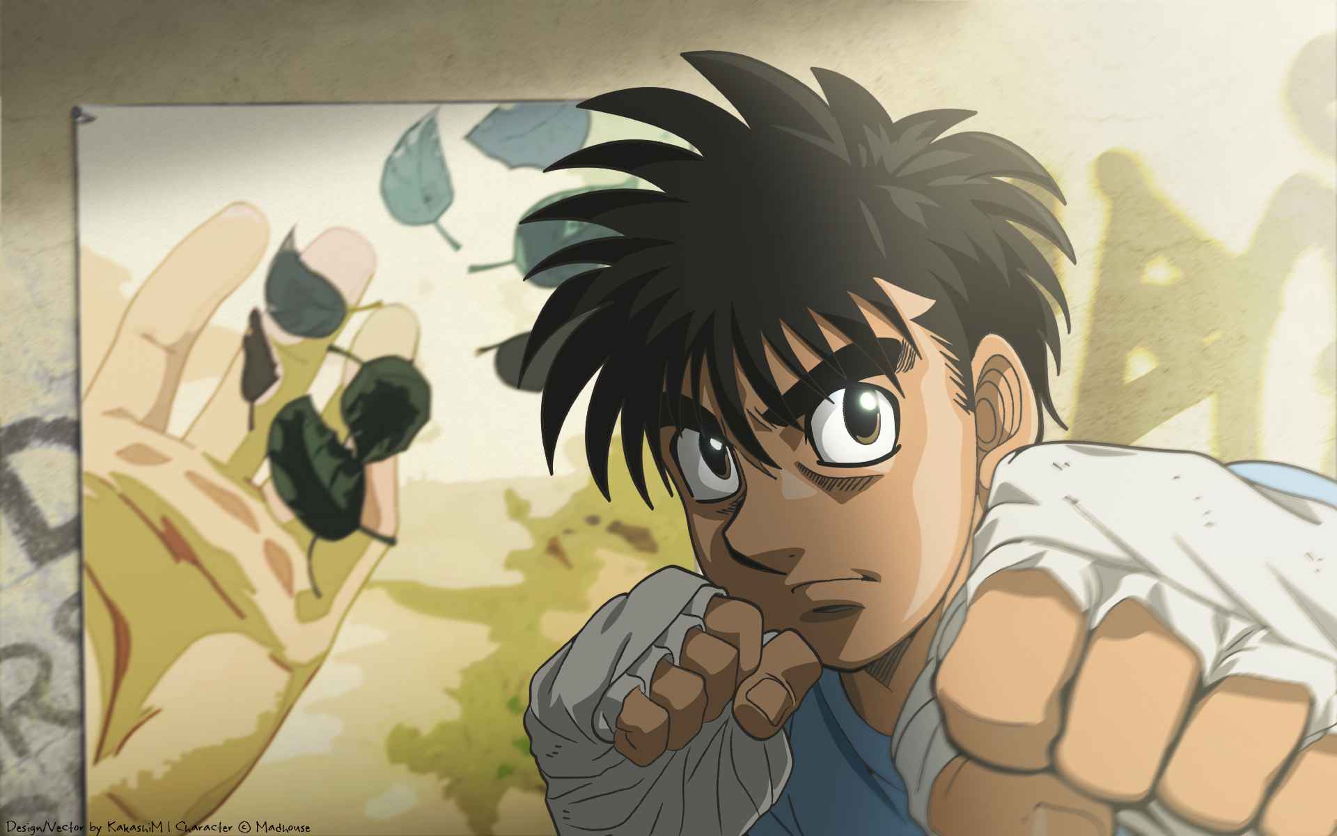 Wallpaper road, gloves, guy, Hajime no Ippo for mobile and desktop, section  прочее, resolution 1920x1200 - download