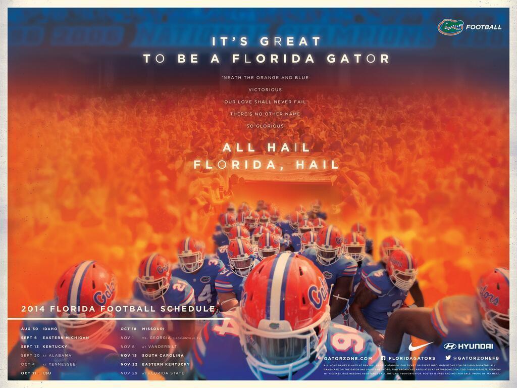 2023 Florida Gators Football Schedule: Downloadable Smartphone Wallpaper