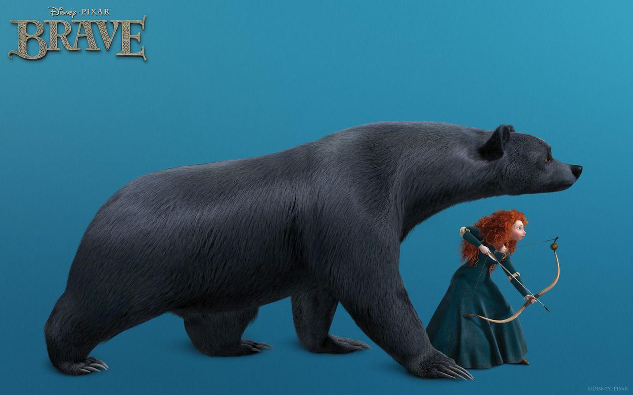 Brave Wallpaper bear Elinor and Merida. Brave Disney