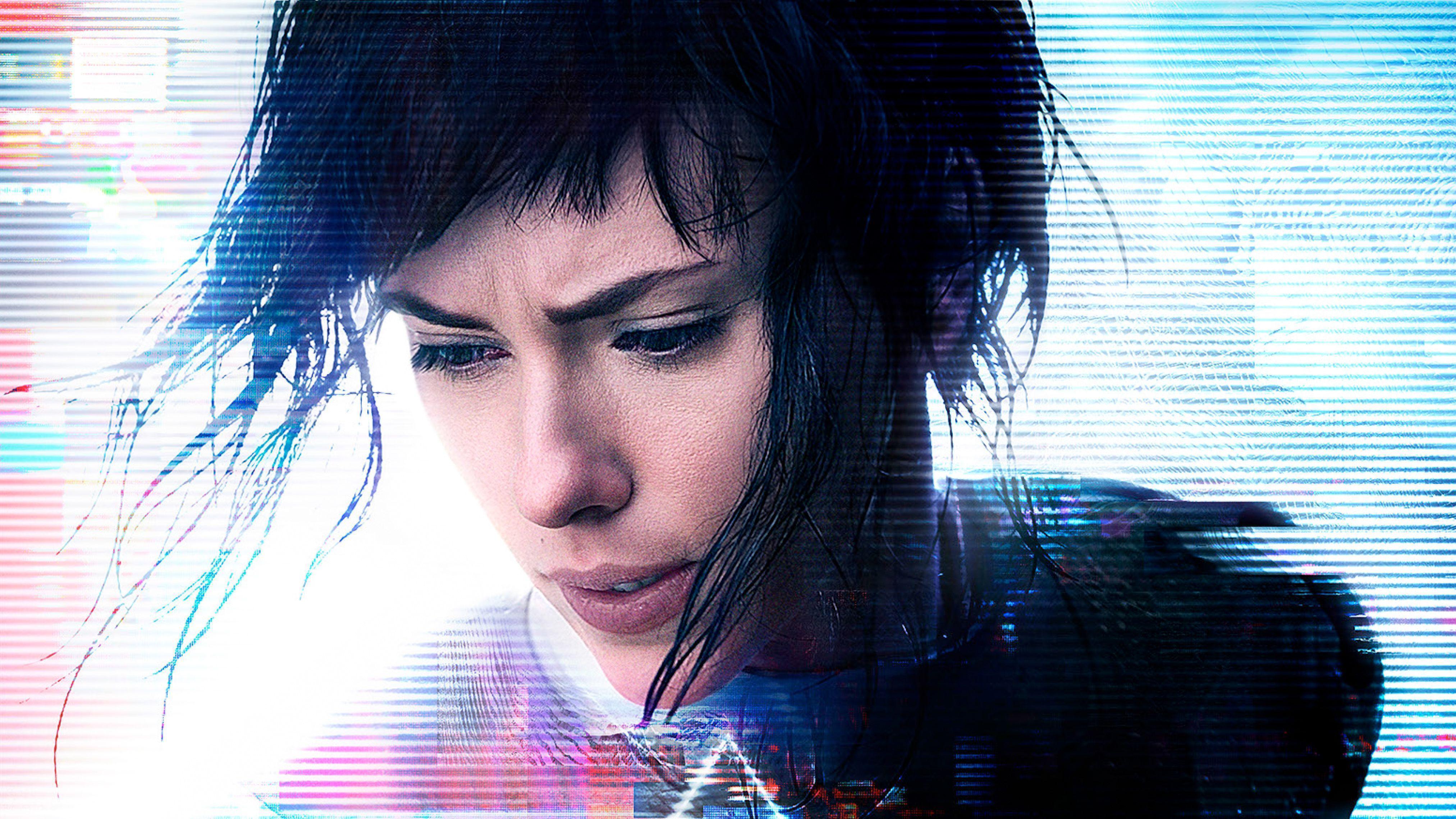 Wallpaper Scarlett Johansson, Ghost In The Shell, 2017, Movie