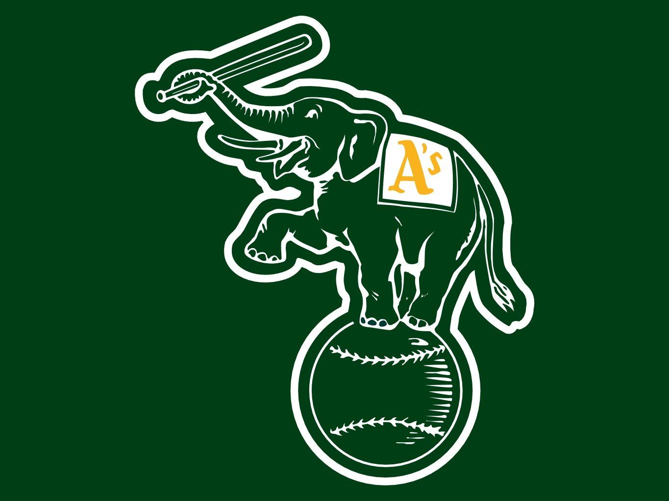 Download Oakland Athletics Angry Elephant Wallpaper